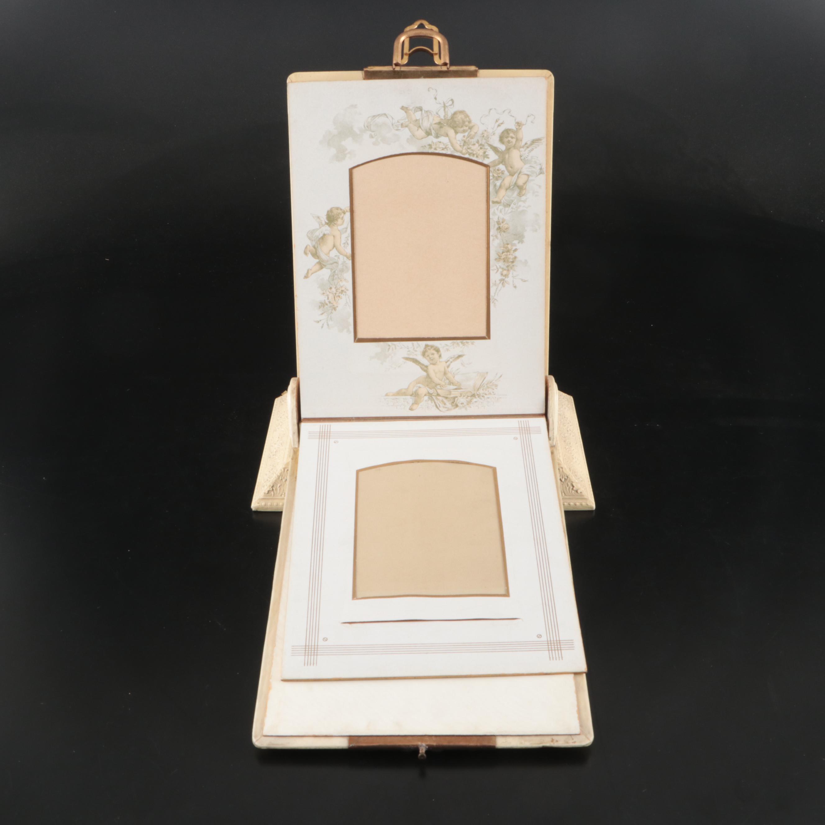 Standing Fairy Photo Album and Book Vanity Box, Late 19th/Early 20th Century