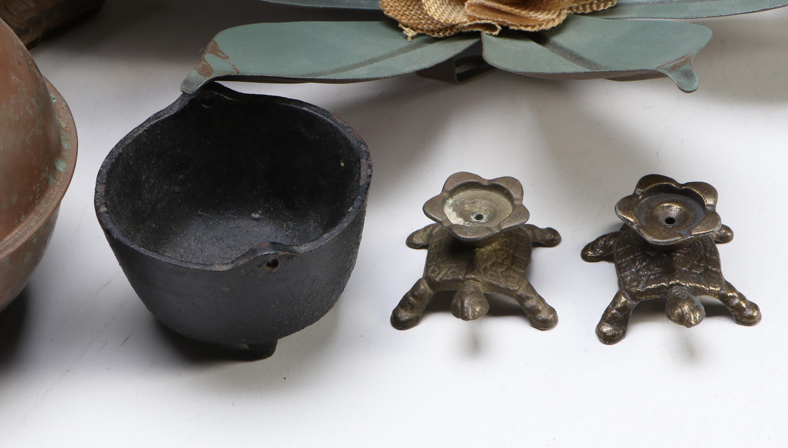 Wind-Up Music Box Car/Windmill, Copper Jug, Wall Décor, Incense Holders, More