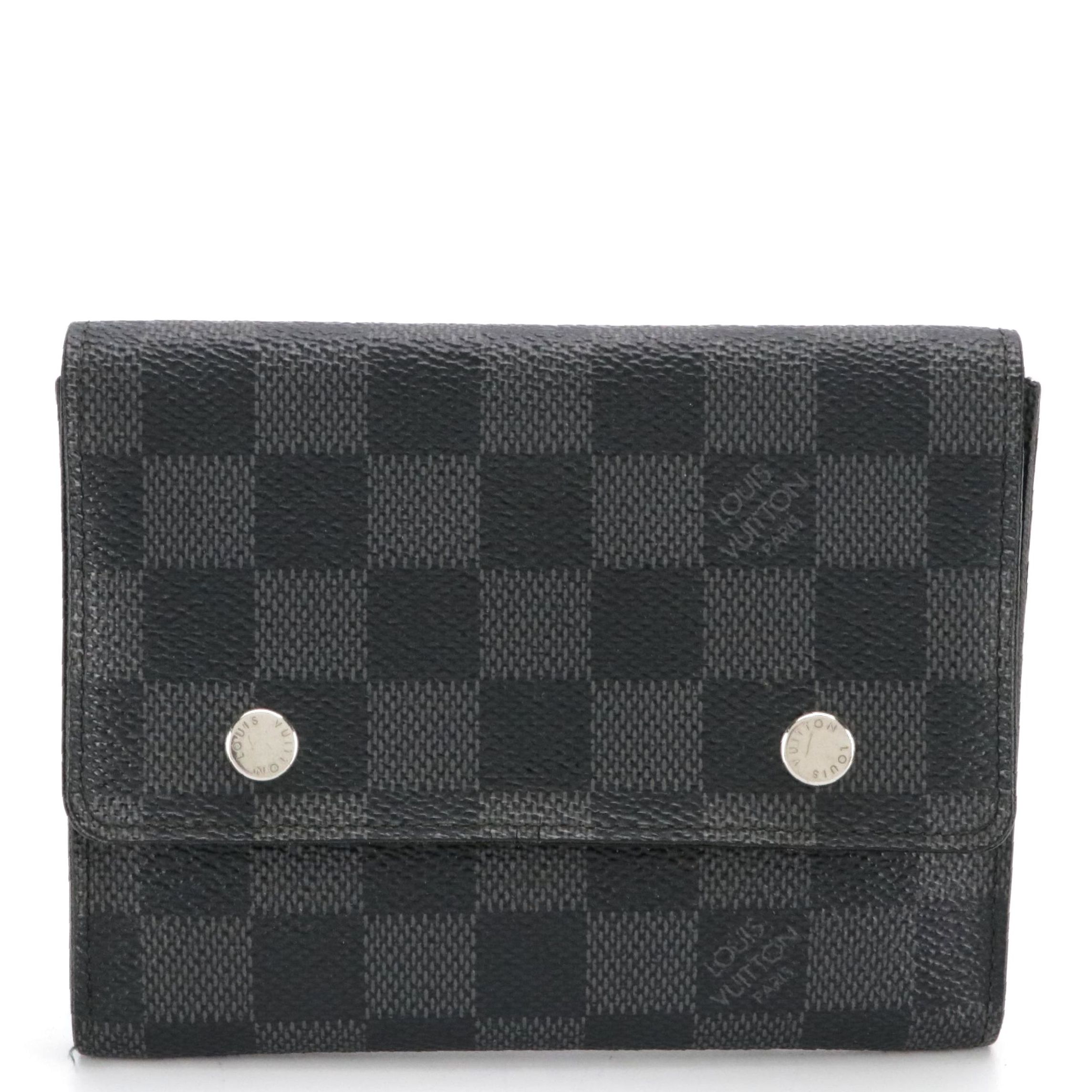 Louis Vuitton Compact Modulable Flap Wallet in Damier Graphite Coated Canvas