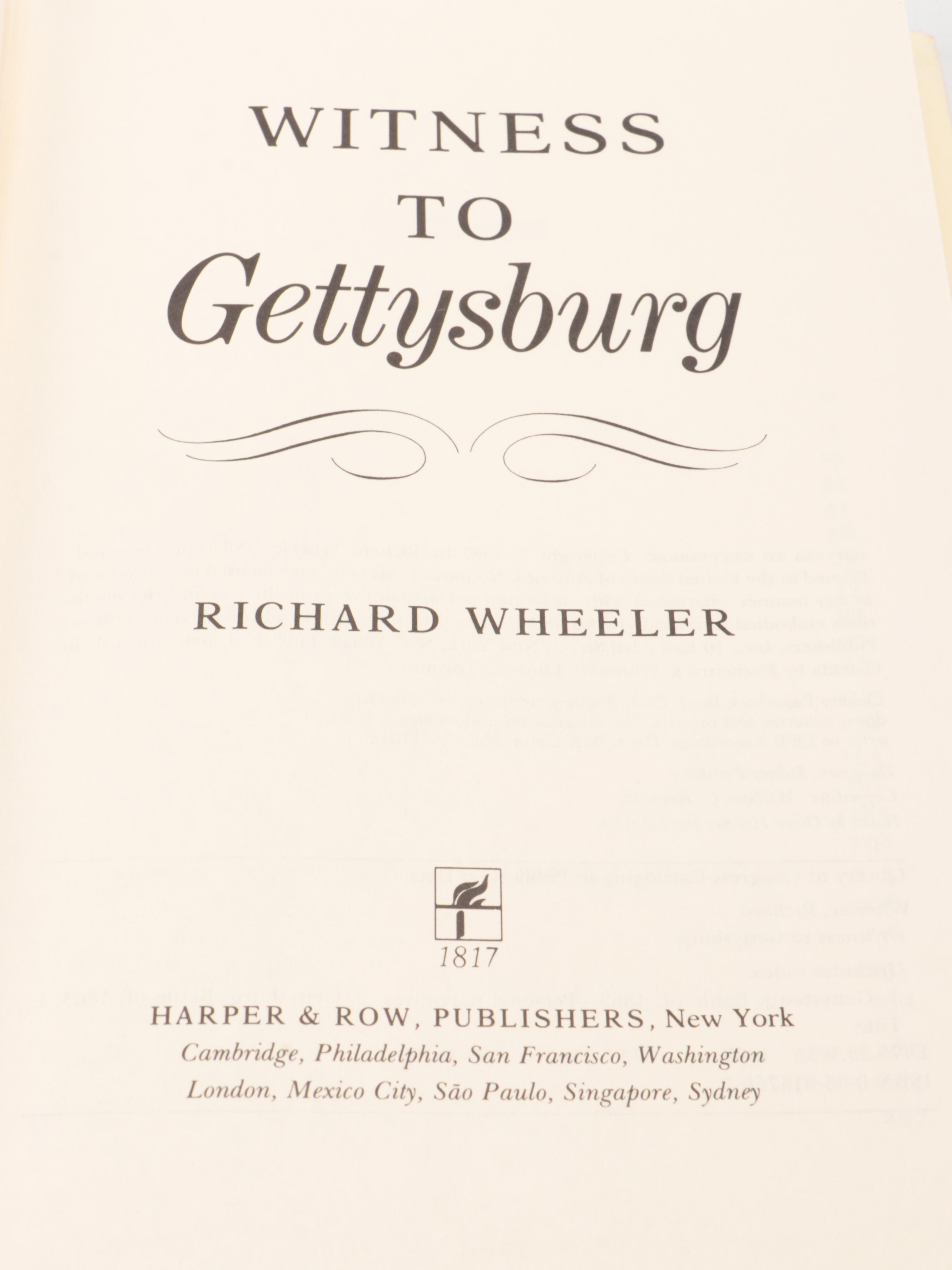 First Edition "Gettysburg" by Stephen W. Sears and More Gettysburg Books