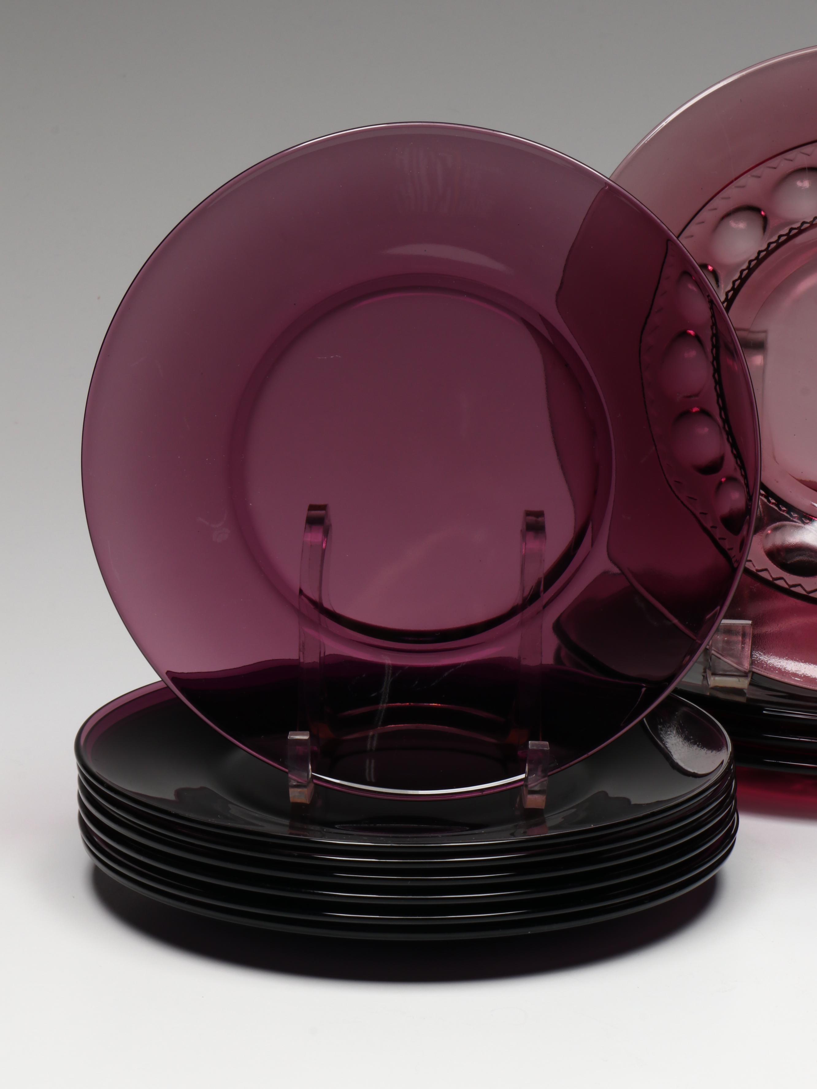 Franciscan "Madeira Plum" and Other Amethyst Glass Tableware