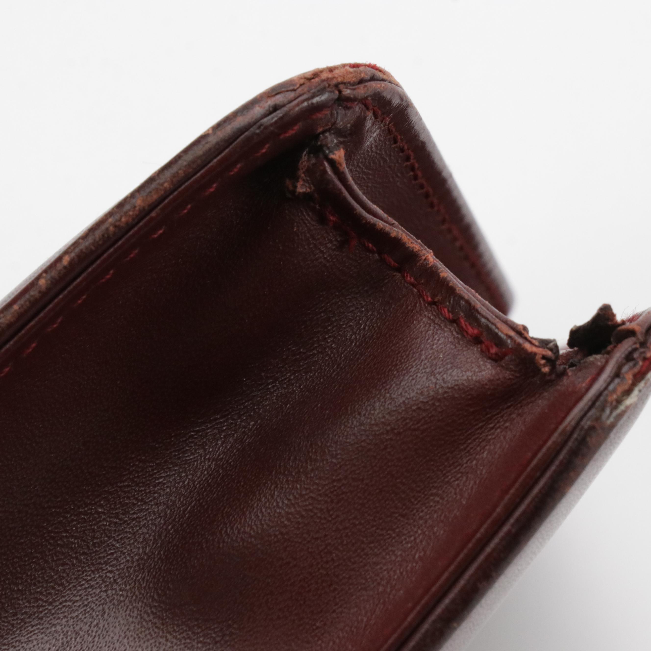 Cartier Must de Cartier Clutch in Burgundy Leather