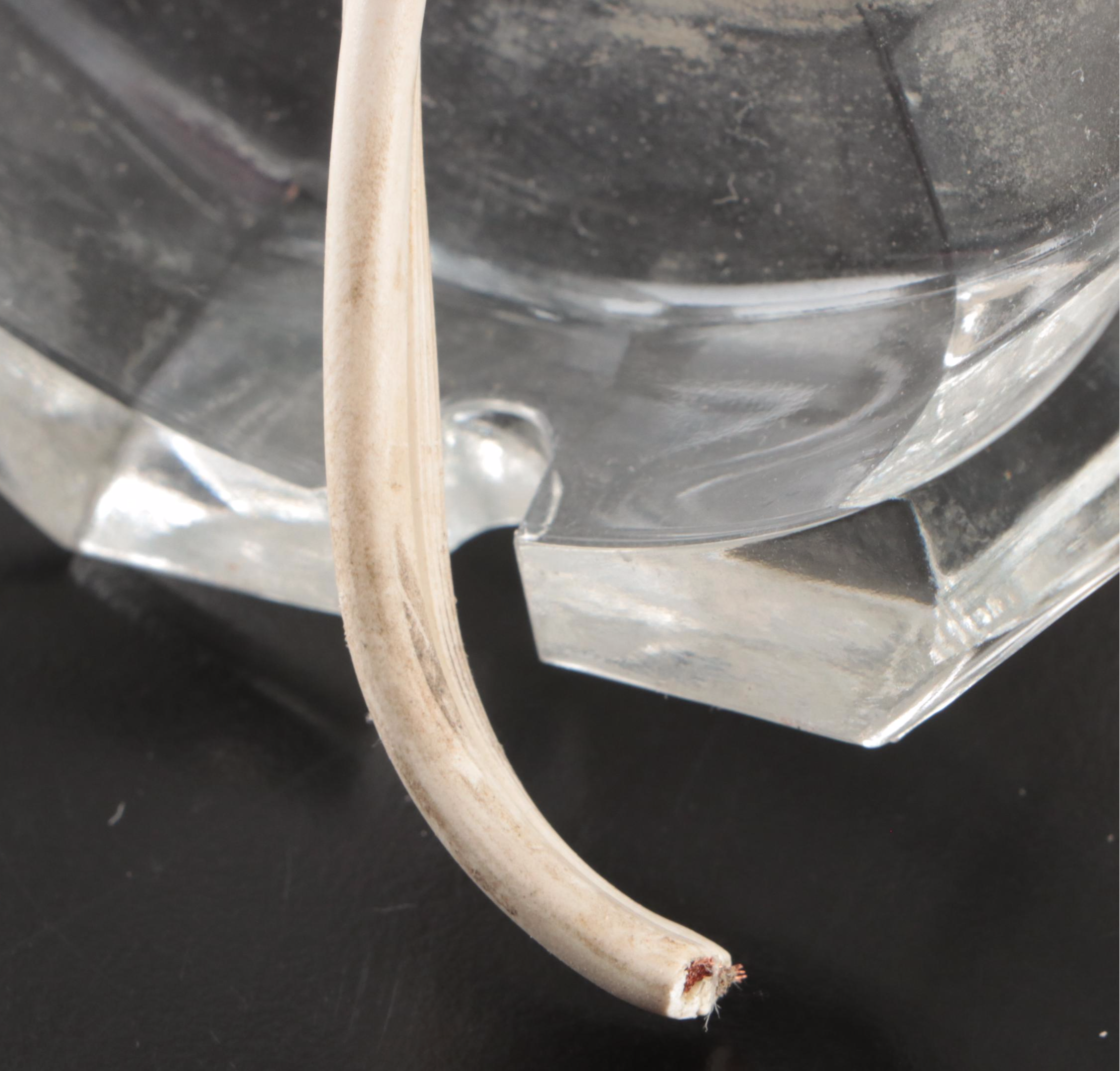 Pair of Three-Arm Crystal Girandole Candelabra