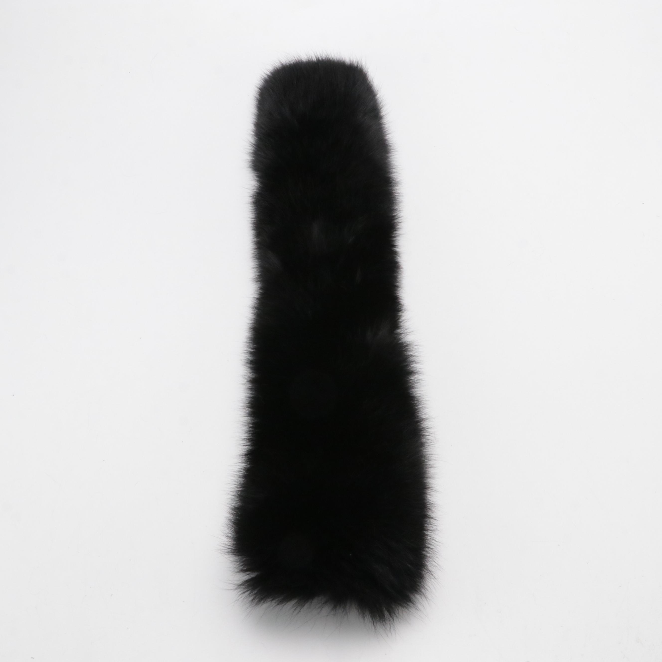 Kiki de Montparnasse Lambskin Opera Gloves and Cedrics Fox Fur Collar Scarf