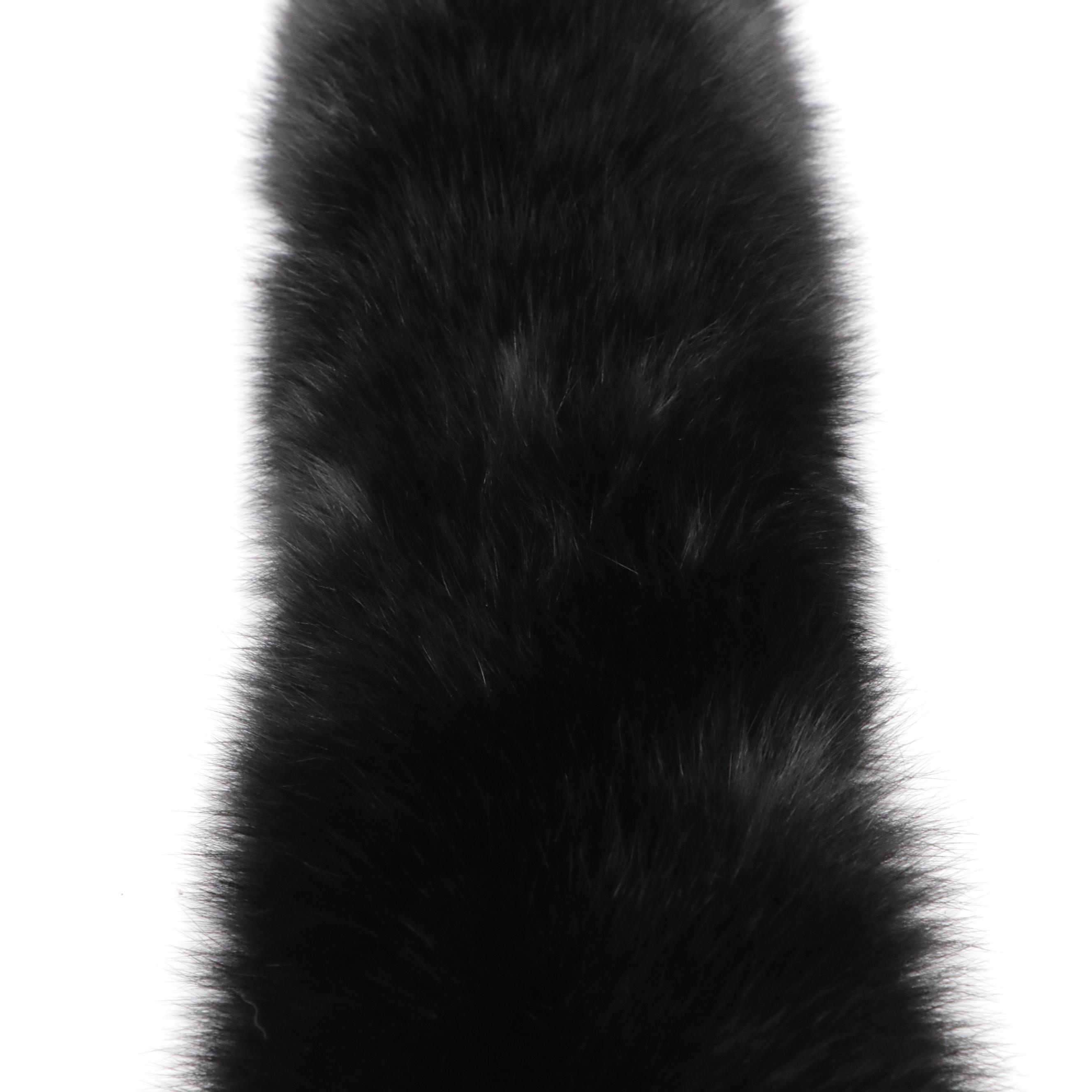 Kiki de Montparnasse Lambskin Opera Gloves and Cedrics Fox Fur Collar Scarf