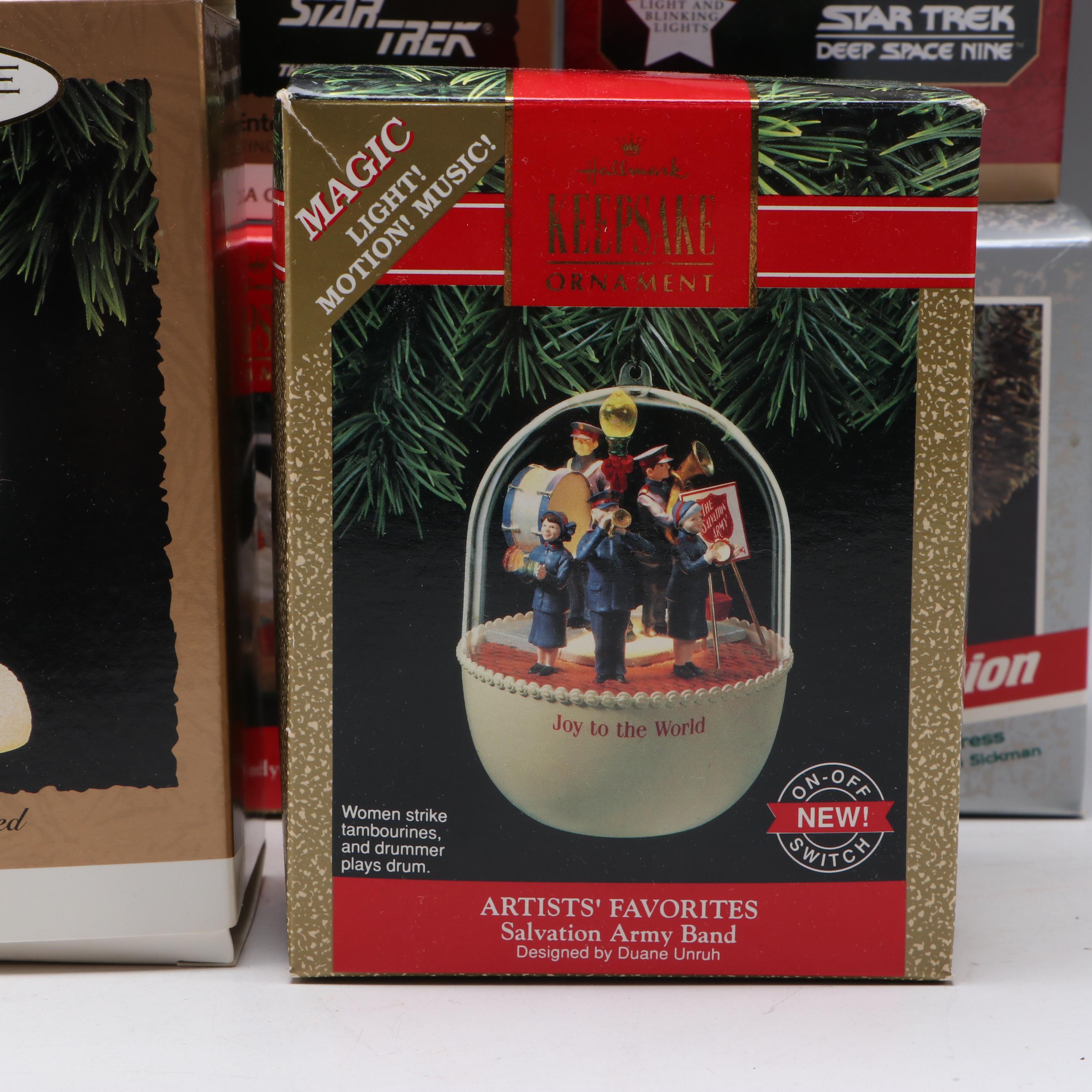 Hallmark Keepsake Magic Ornaments Including Star Trek and Walt Disney
