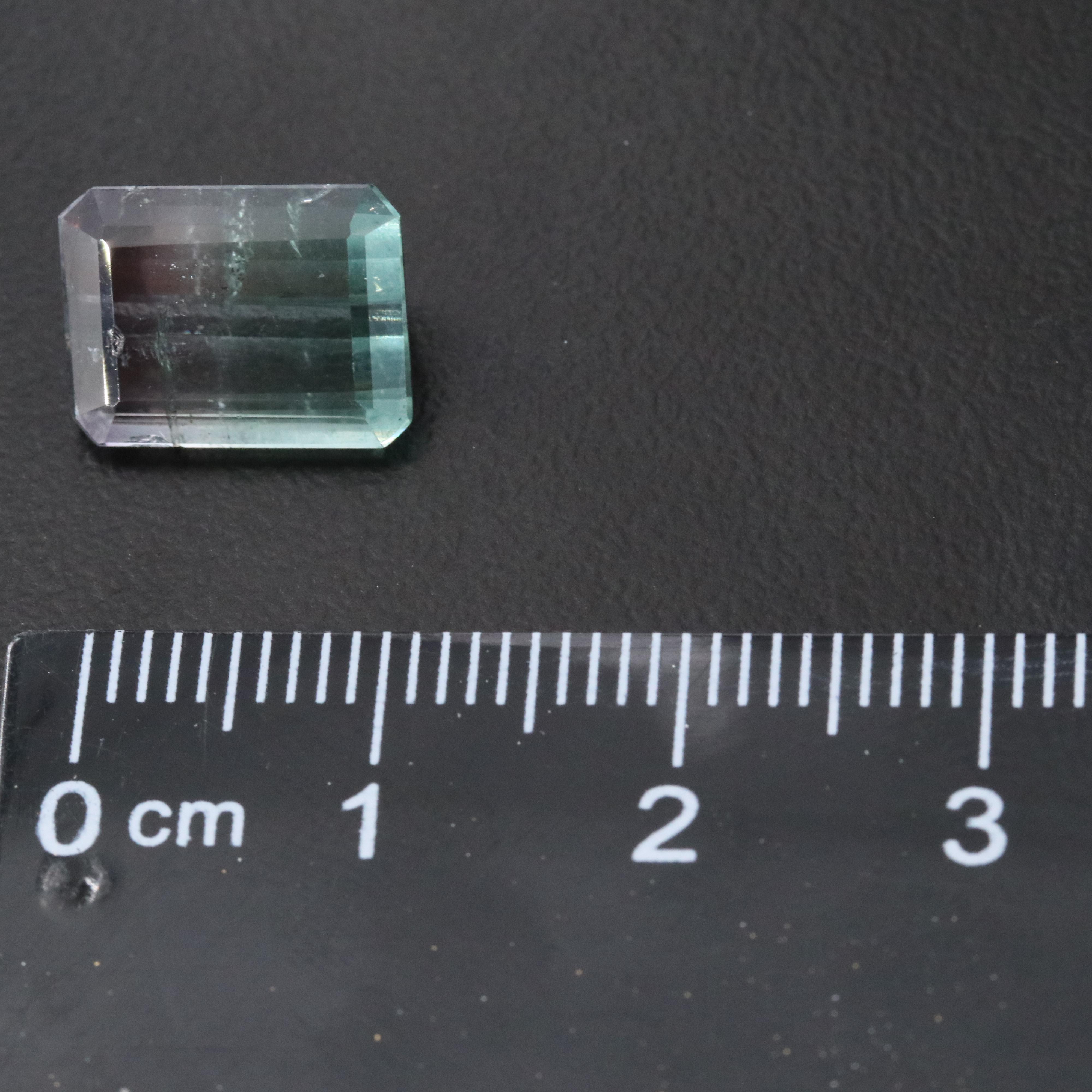 Loose 5.50 CT Parti-Colored Tourmaline