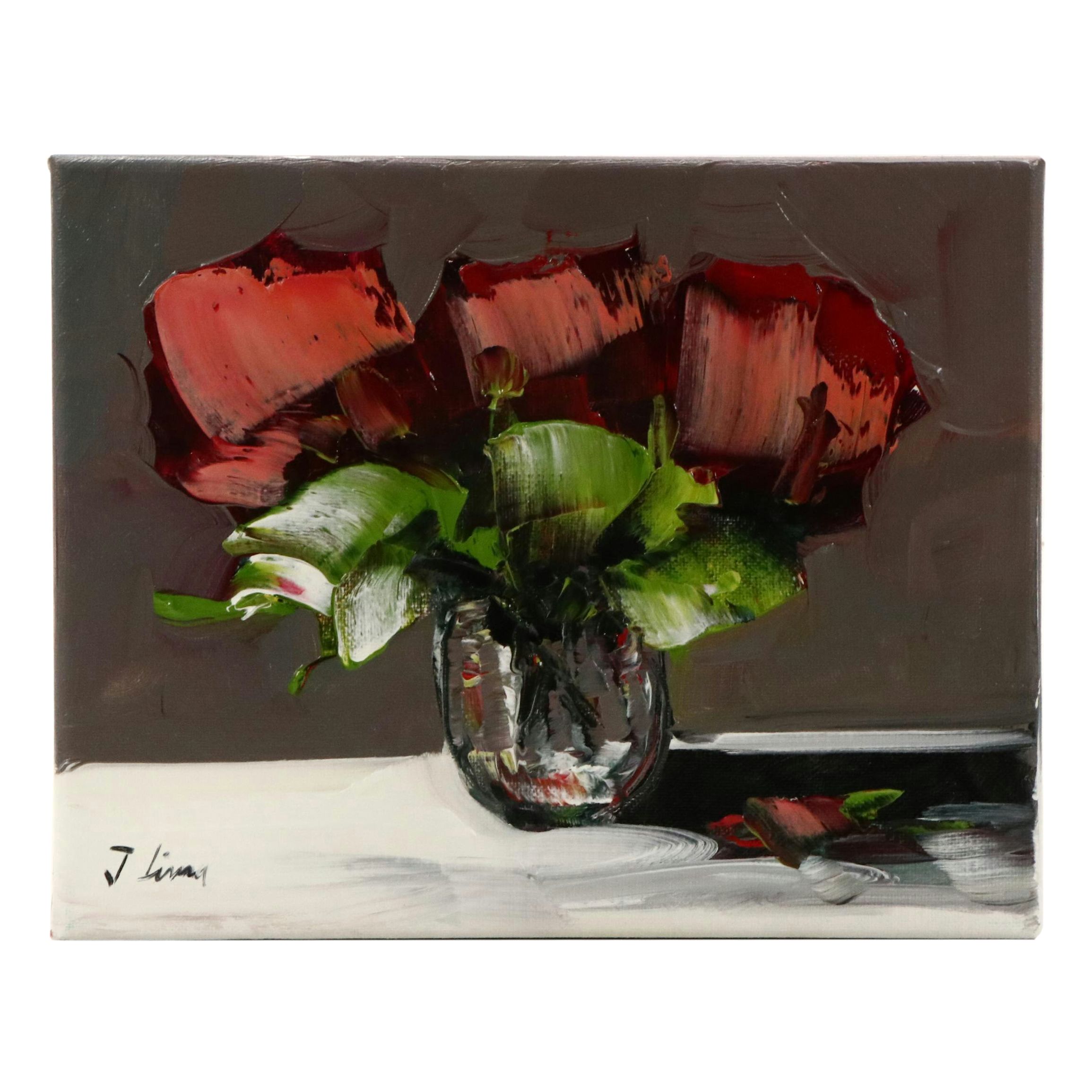José Lima Floral Still Life Oil Painting, 2025