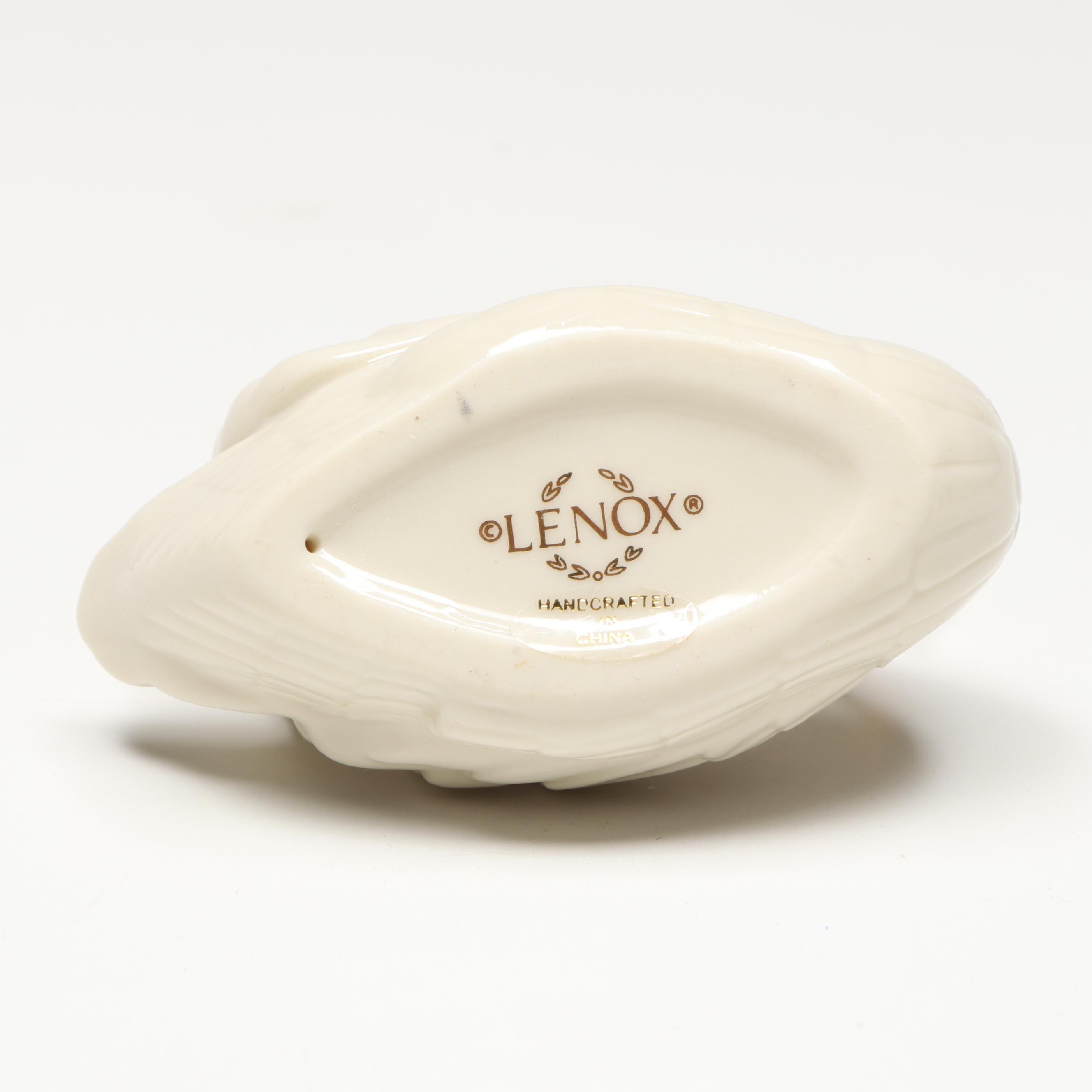 Lenox Porcelain Boxes with Wooden Display Shelves