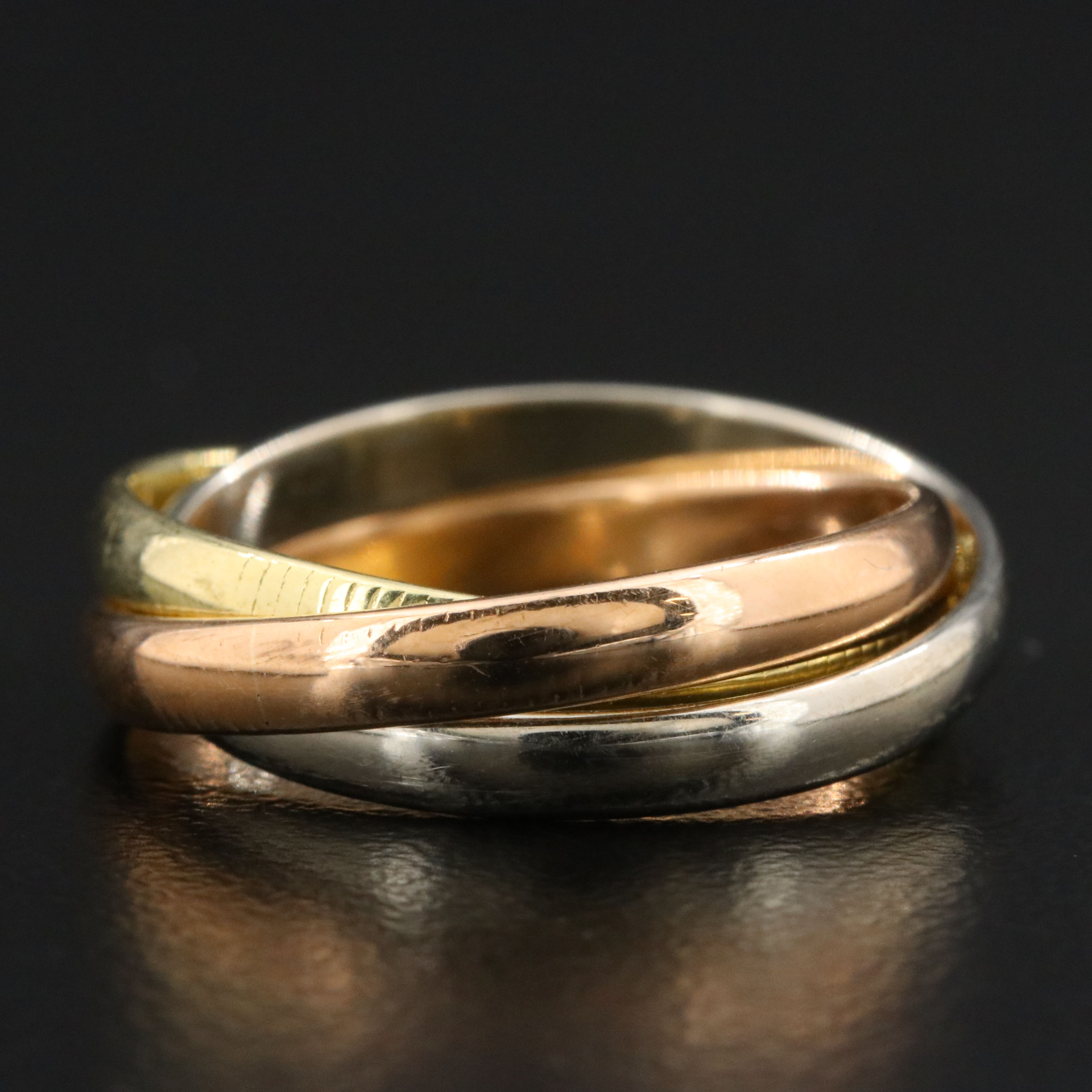 Cartier Trinity 18K Tri Color Ring Vintage