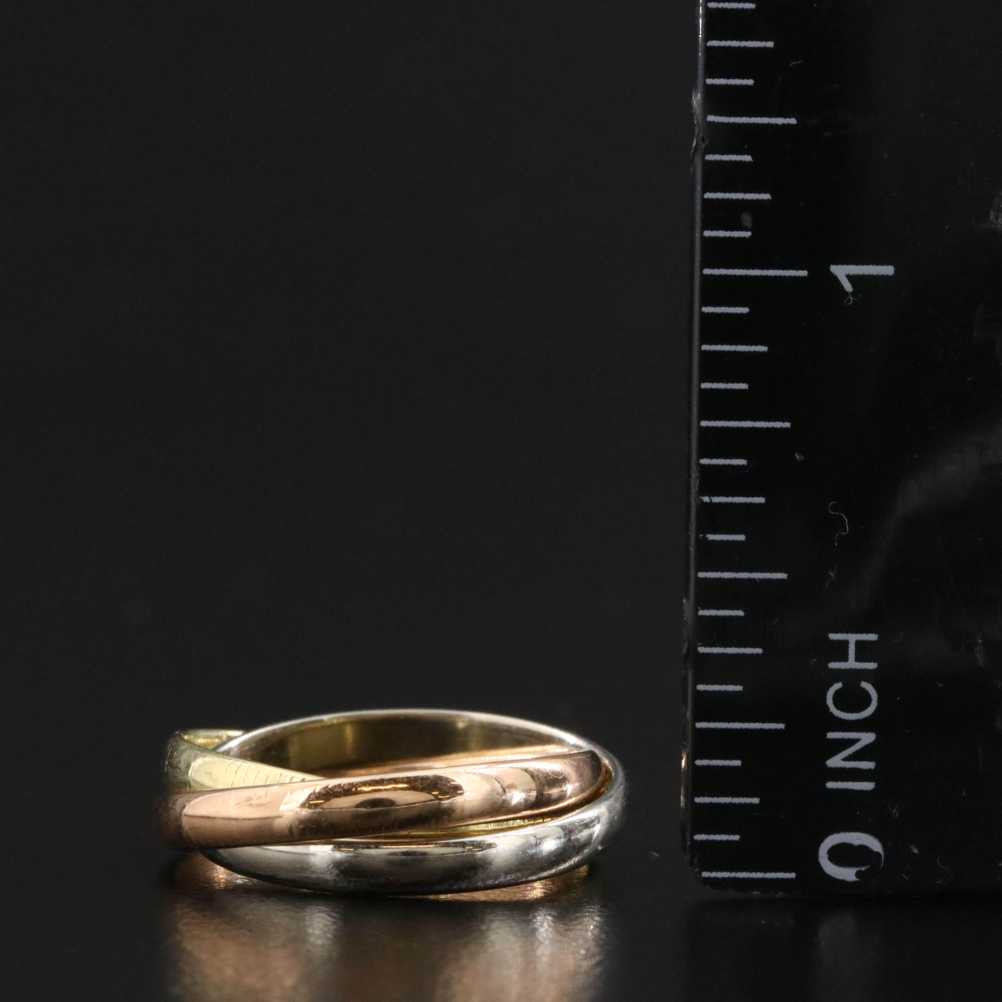 Cartier Trinity 18K Tri Color Ring Vintage