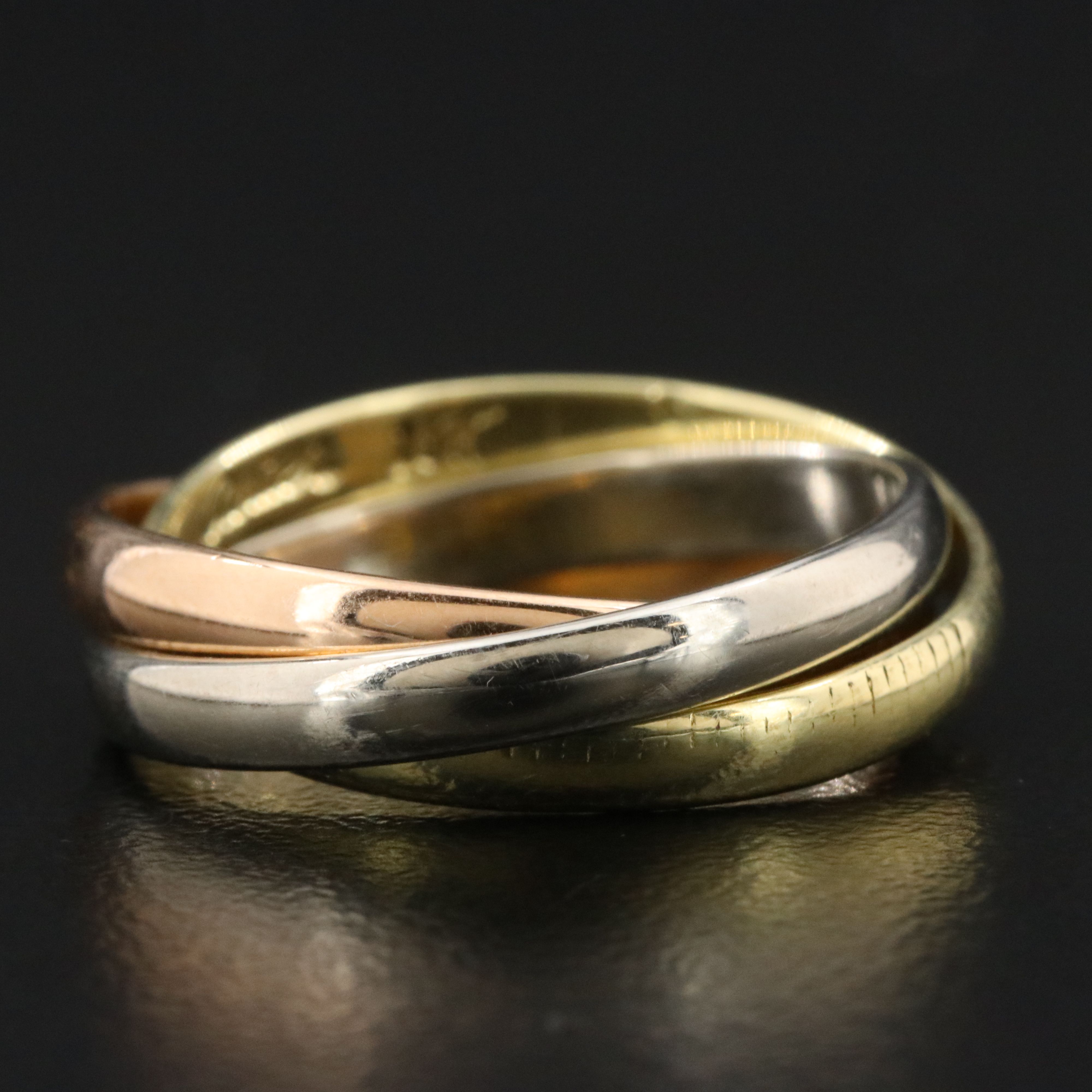 Cartier Trinity 18K Tri Color Ring Vintage