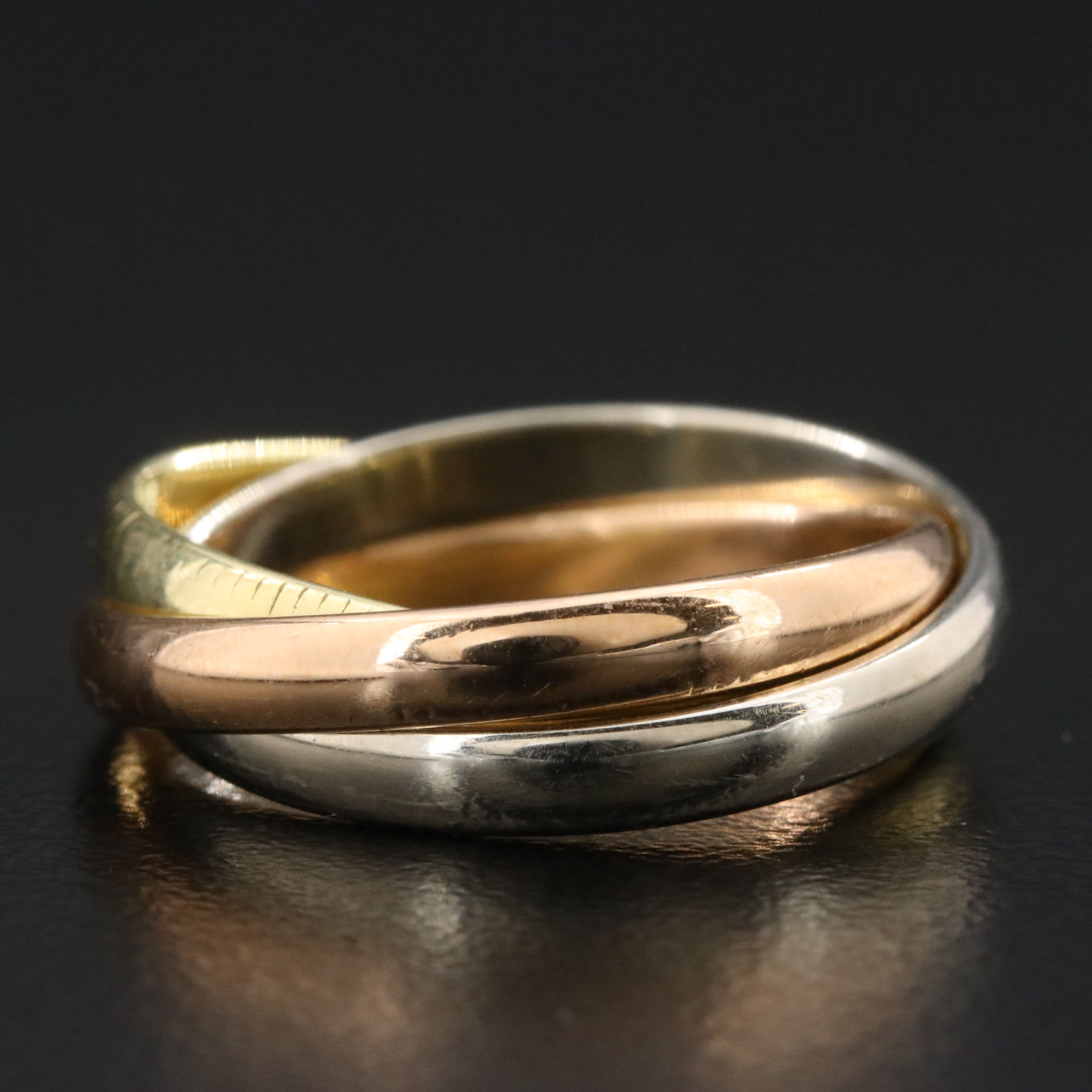 Cartier Trinity 18K Tri Color Ring Vintage