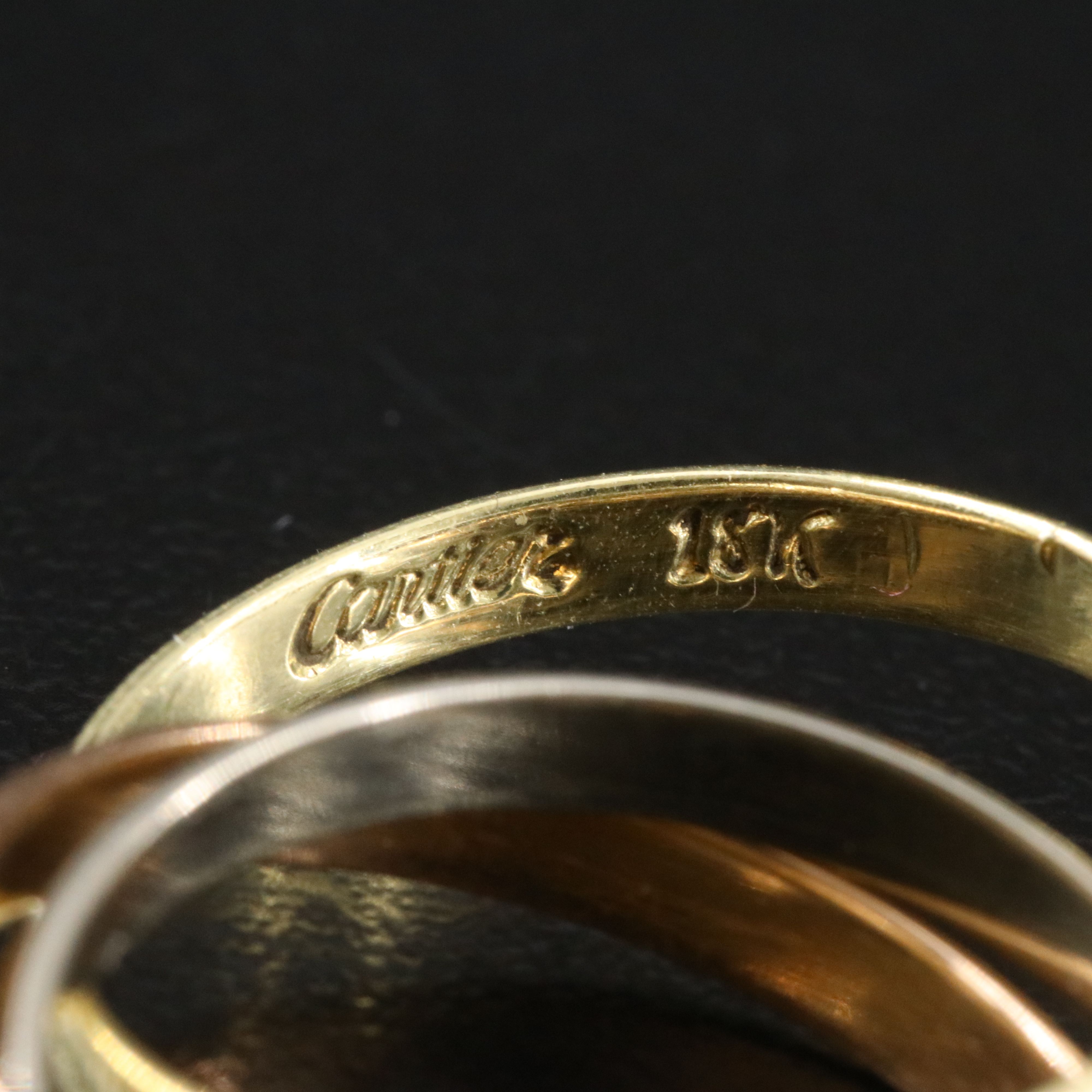 Cartier Trinity 18K Tri Color Ring Vintage