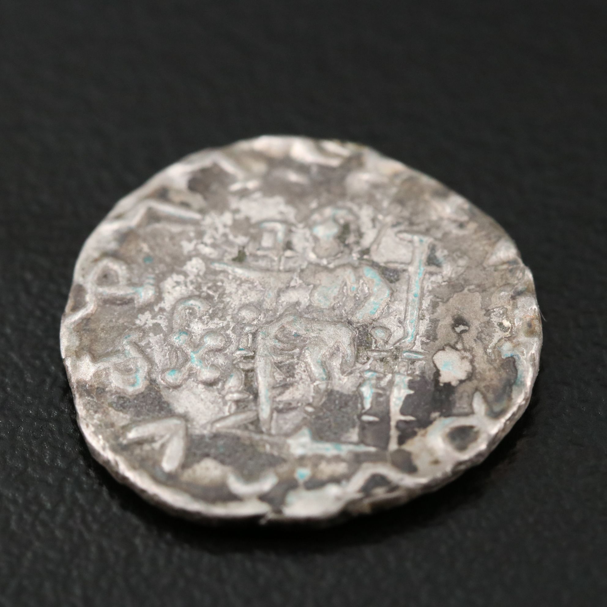 Ancient Baktrian Kingdom AR Drachm Coin of Menander I, ca. 150 B.C.