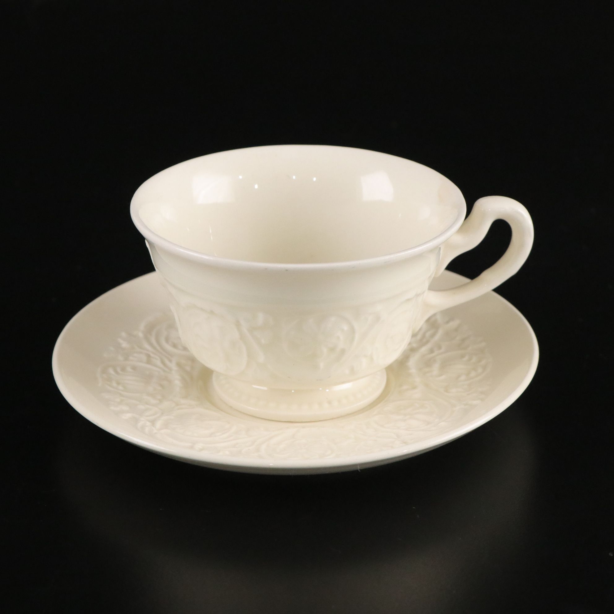 Wedgwood "Patrician" Soup Bowls with Cups and Saucers, Mid-Late 20th C.