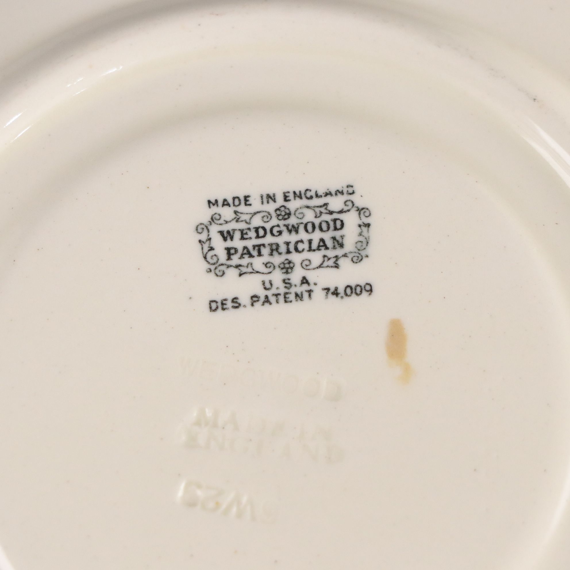 Wedgwood "Patrician" Soup Bowls with Cups and Saucers, Mid-Late 20th C.