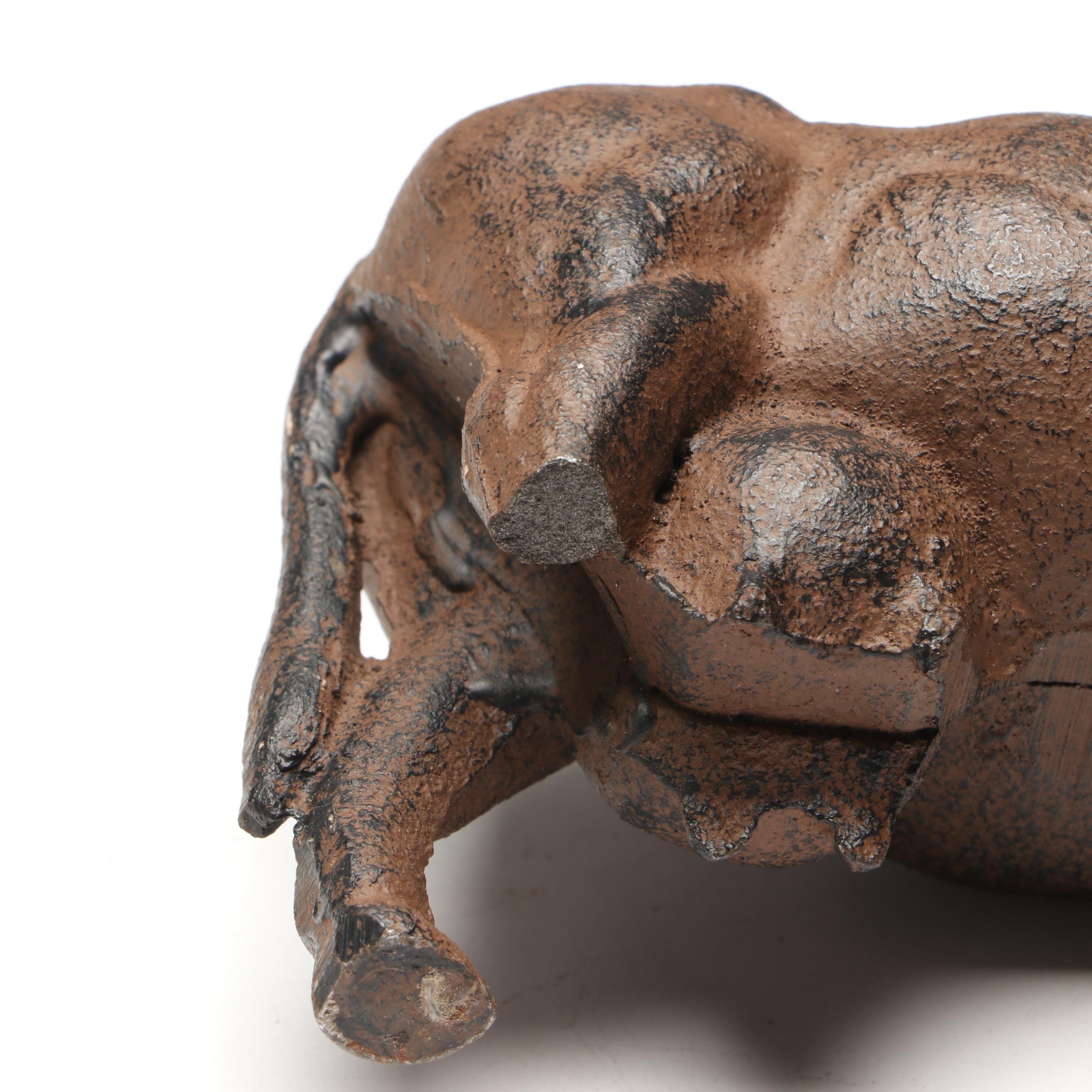 Vintage Cow Cast Iron Figures