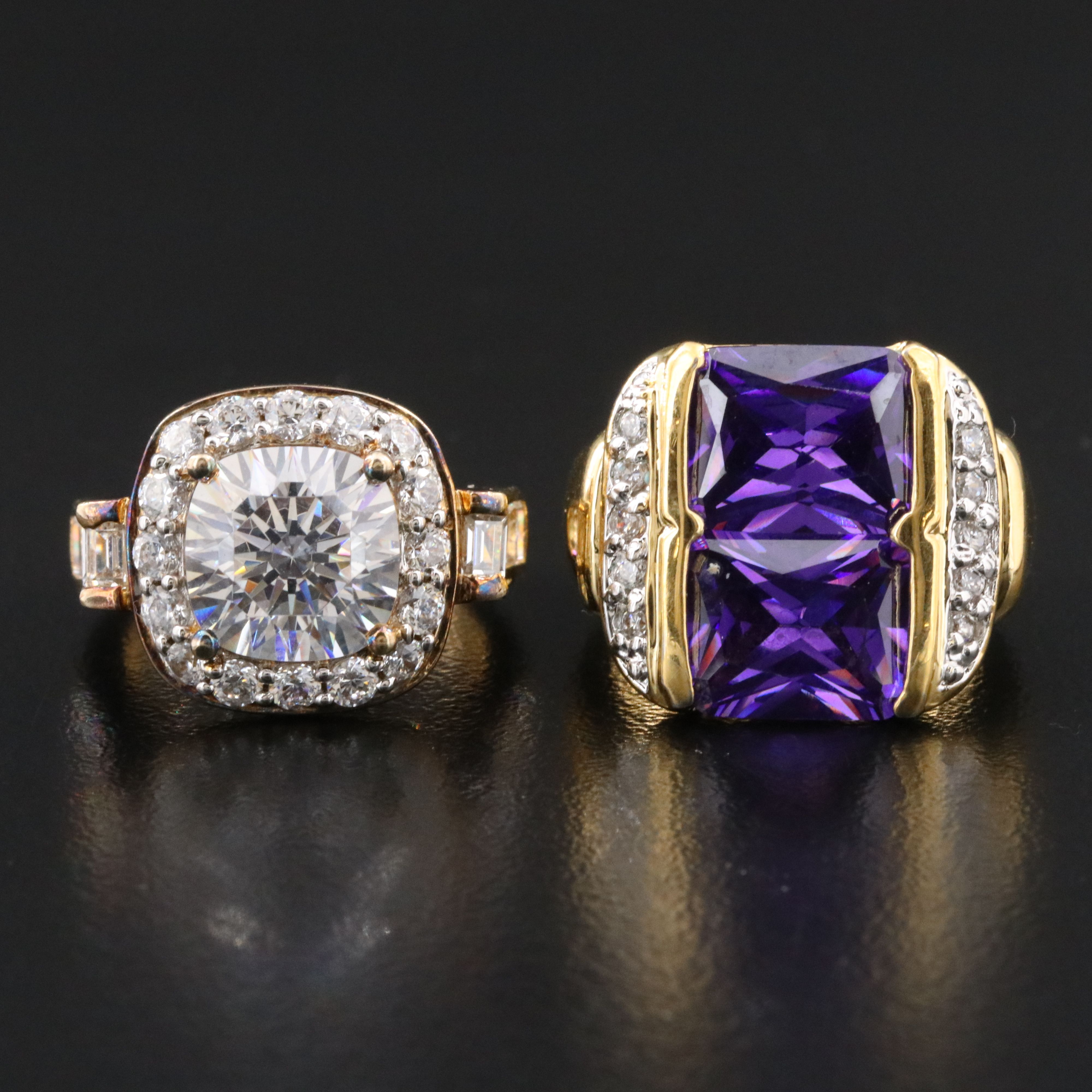 CZ Rings Featuring Sterling