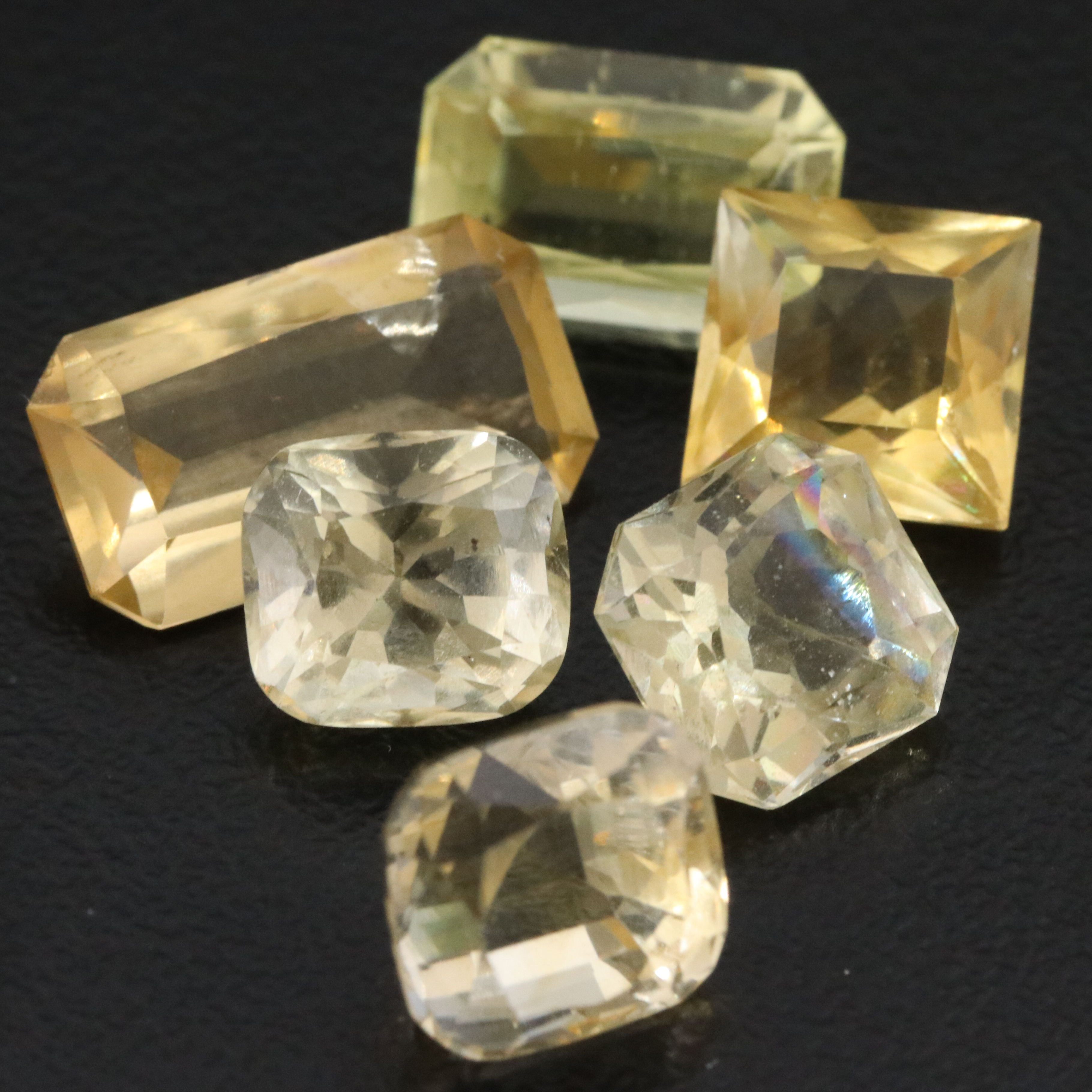 Loose 17.70 CTW Mixed Shape Citrines