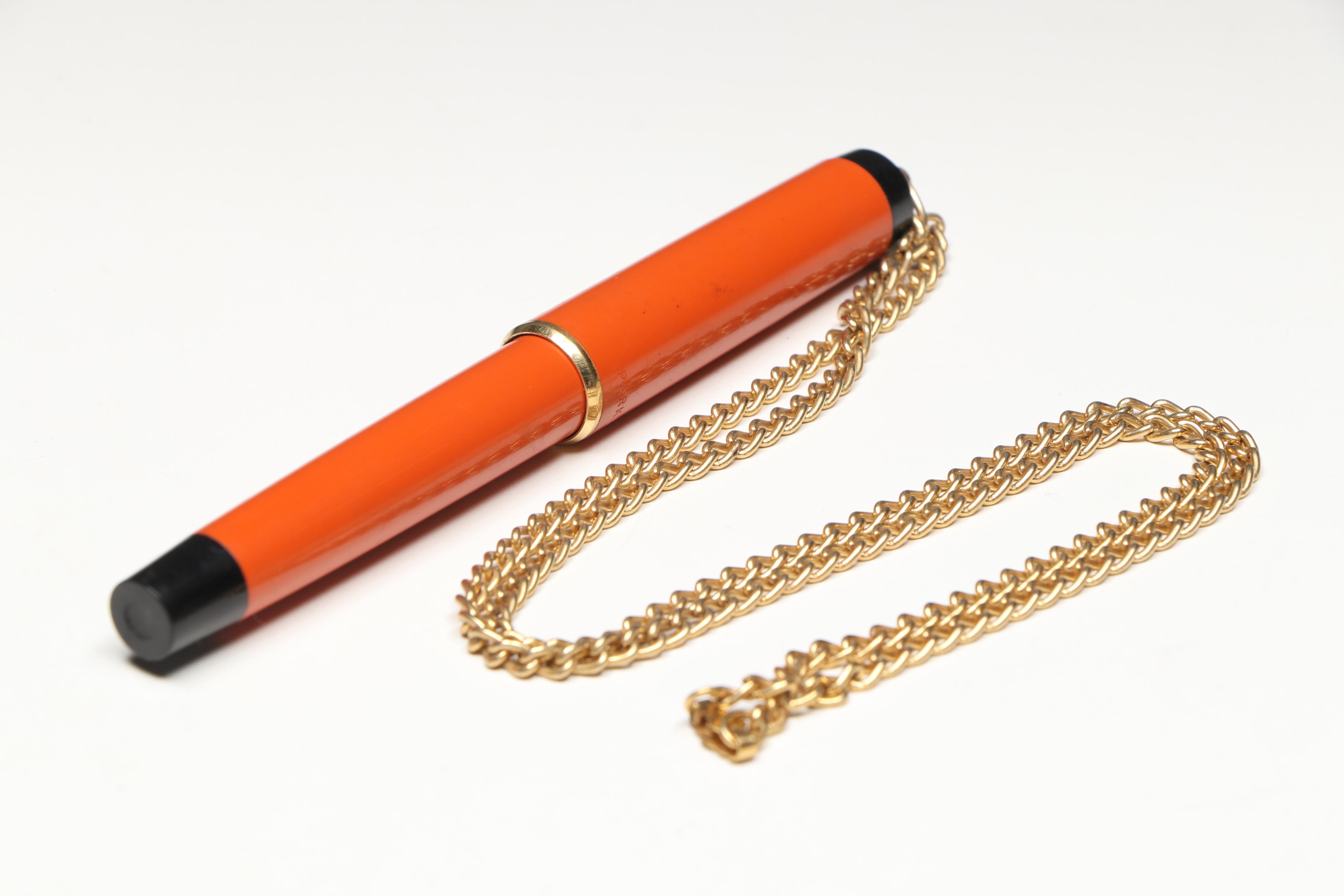 Parker Duofold Fountain Pen with More Dip Pens, Early to Mid-20th Century