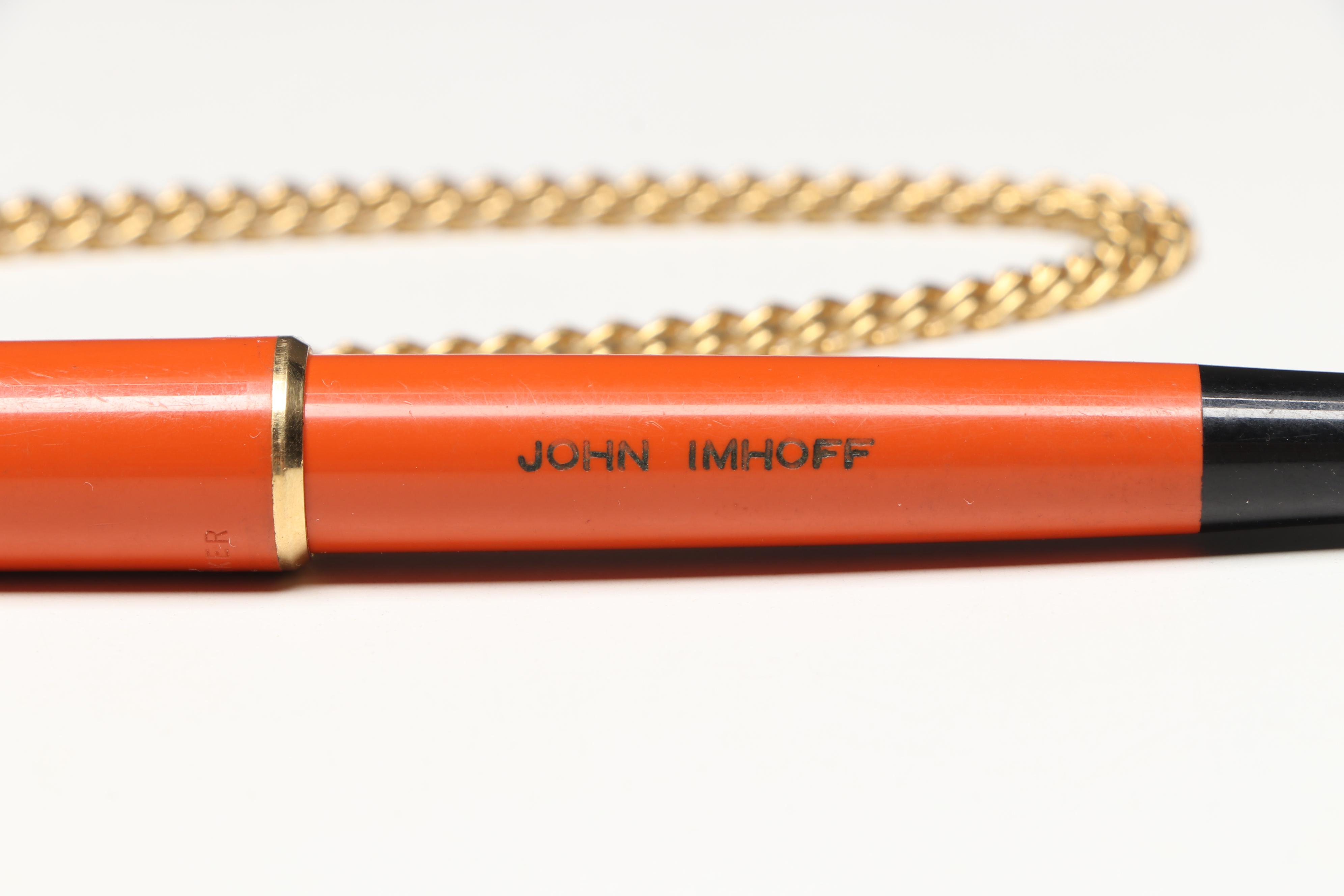 Parker Duofold Fountain Pen with More Dip Pens, Early to Mid-20th Century