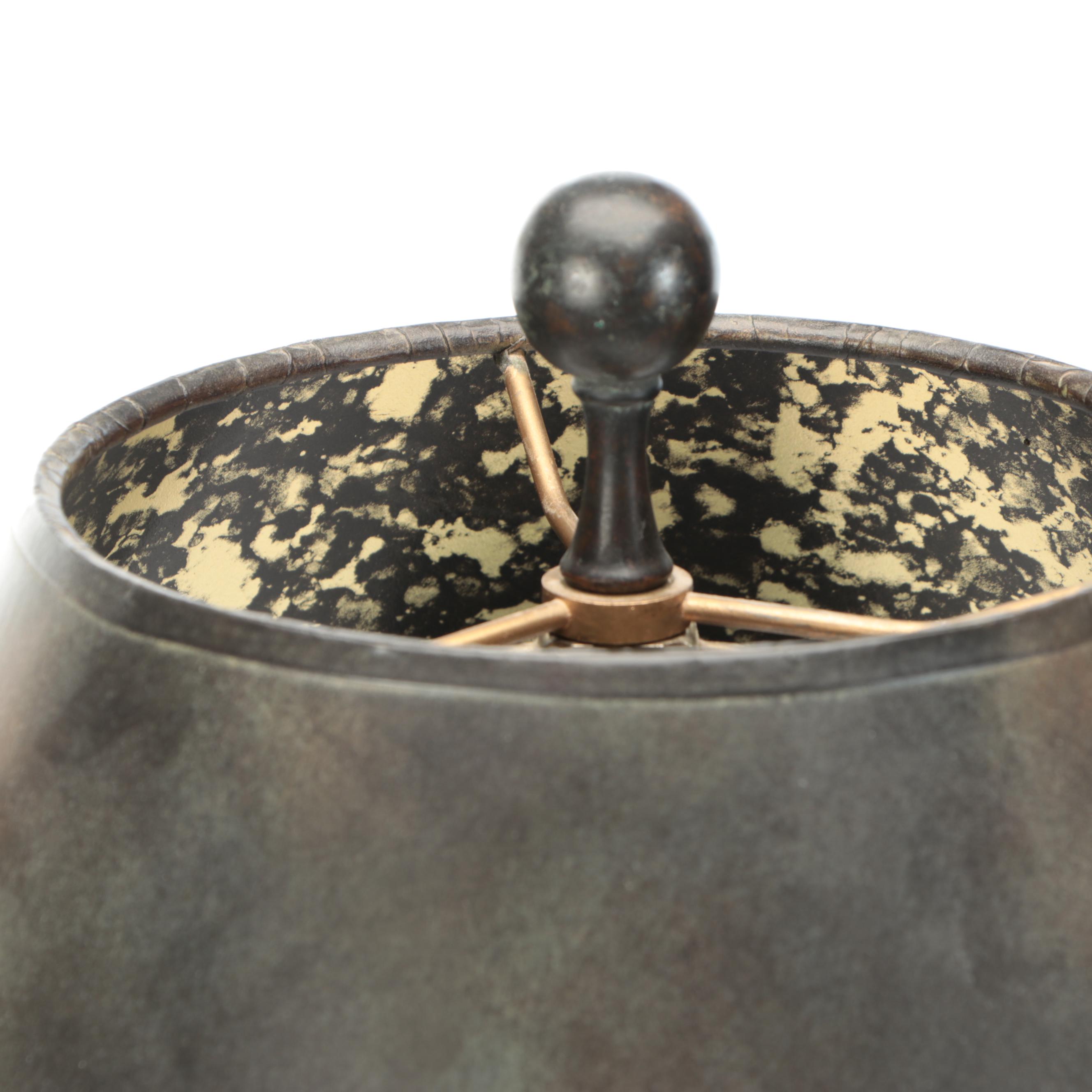 Maitland-Smith Bronzed Metal Hippocampus Table Lamp