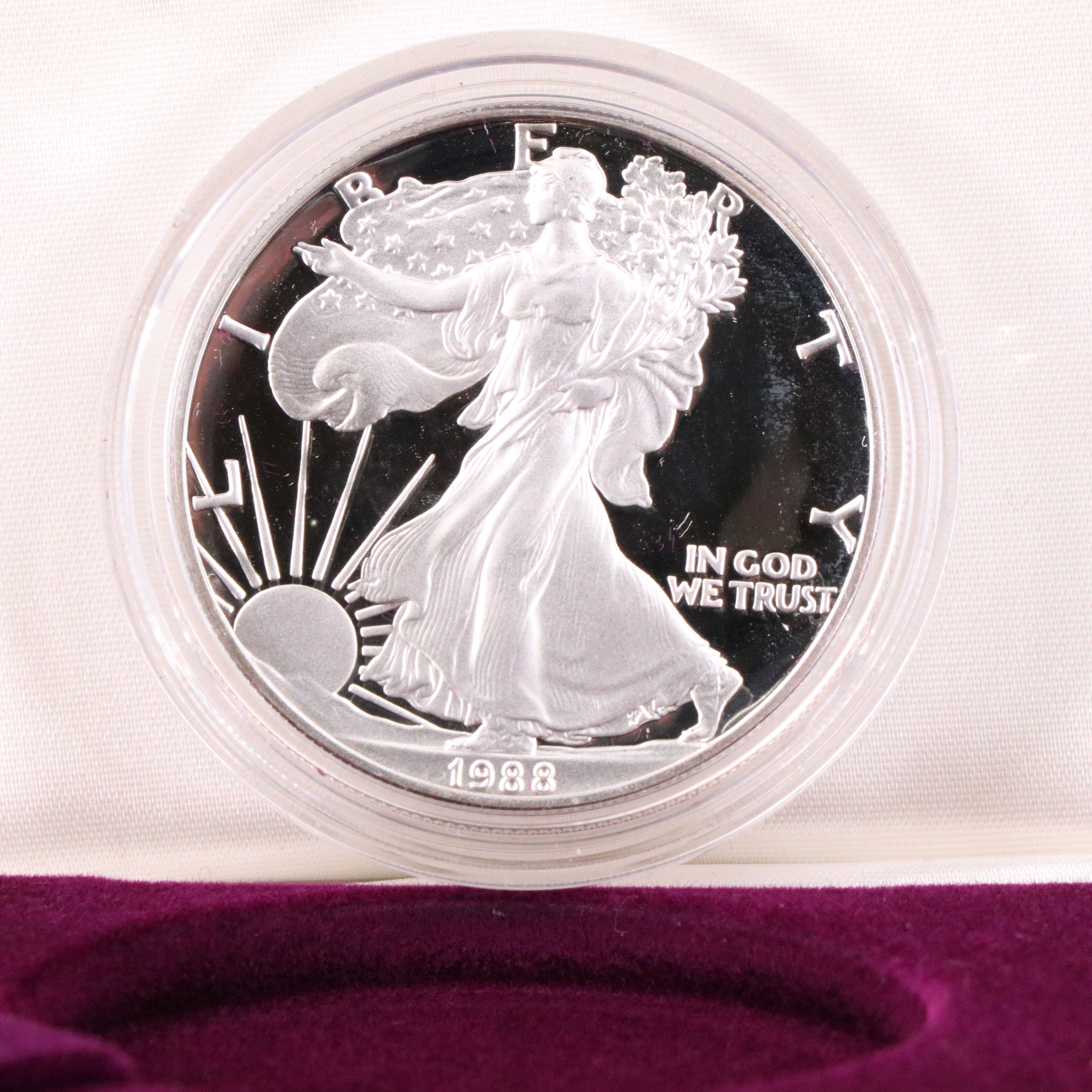 1988-S $1 U.S. Silver Eagle Proof Coin