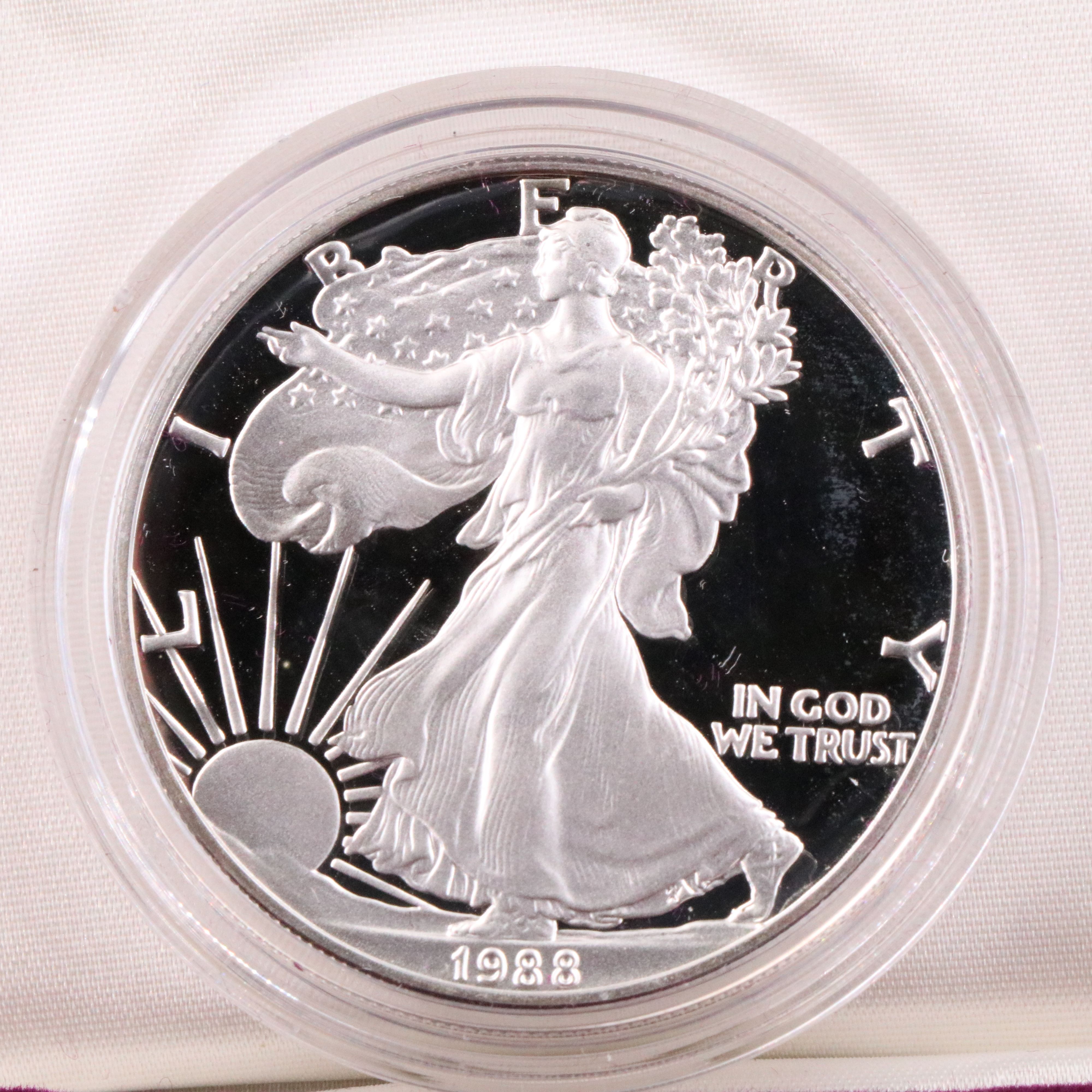 1988-S $1 U.S. Silver Eagle Proof Coin