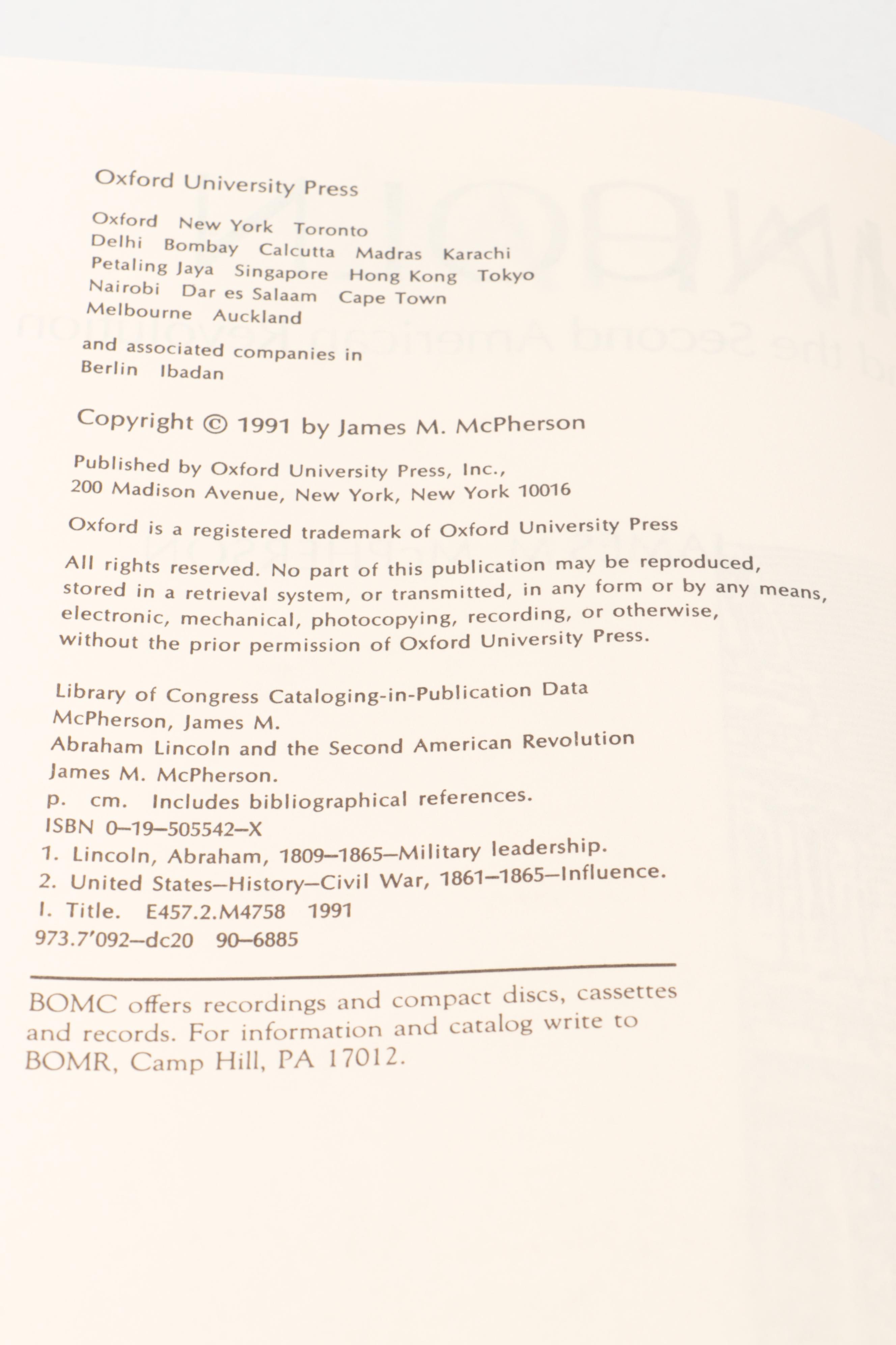 First Edition "Lincoln and the Baltimore Plot, 1861" and More Lincoln Books