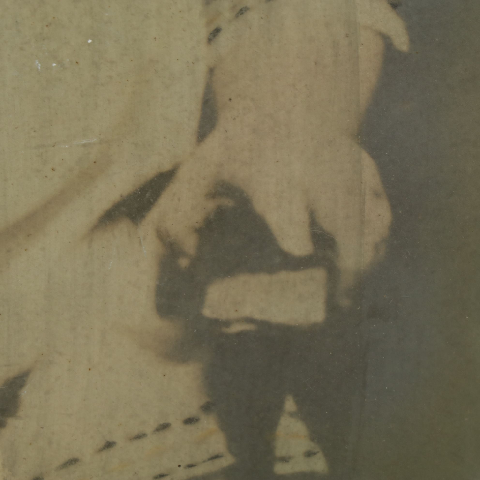 Colorized Portrait of Child in Bubble Glass Frame, Late 19th/ Early 20th Century