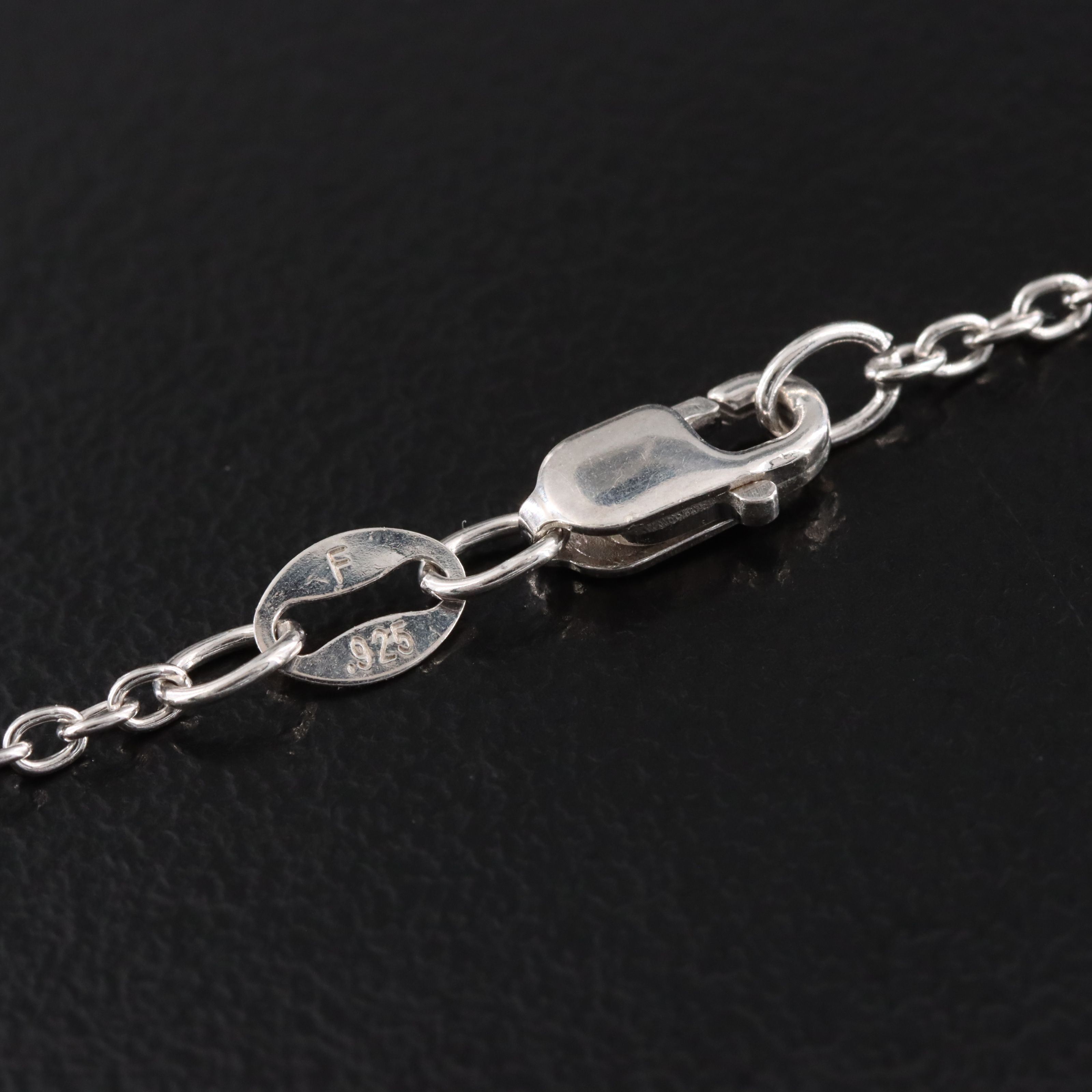 Le Vian Sterling Fancy Black Diamond Drop Necklace with 14K Settings