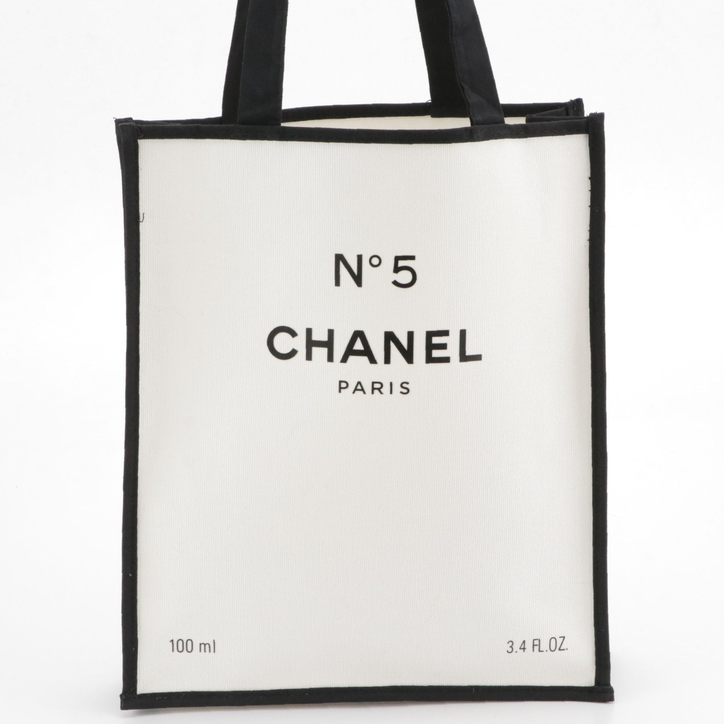 Chanel Parfums N°5 100th Anniversary Promotional Tote Bag in White Cotton Canvas