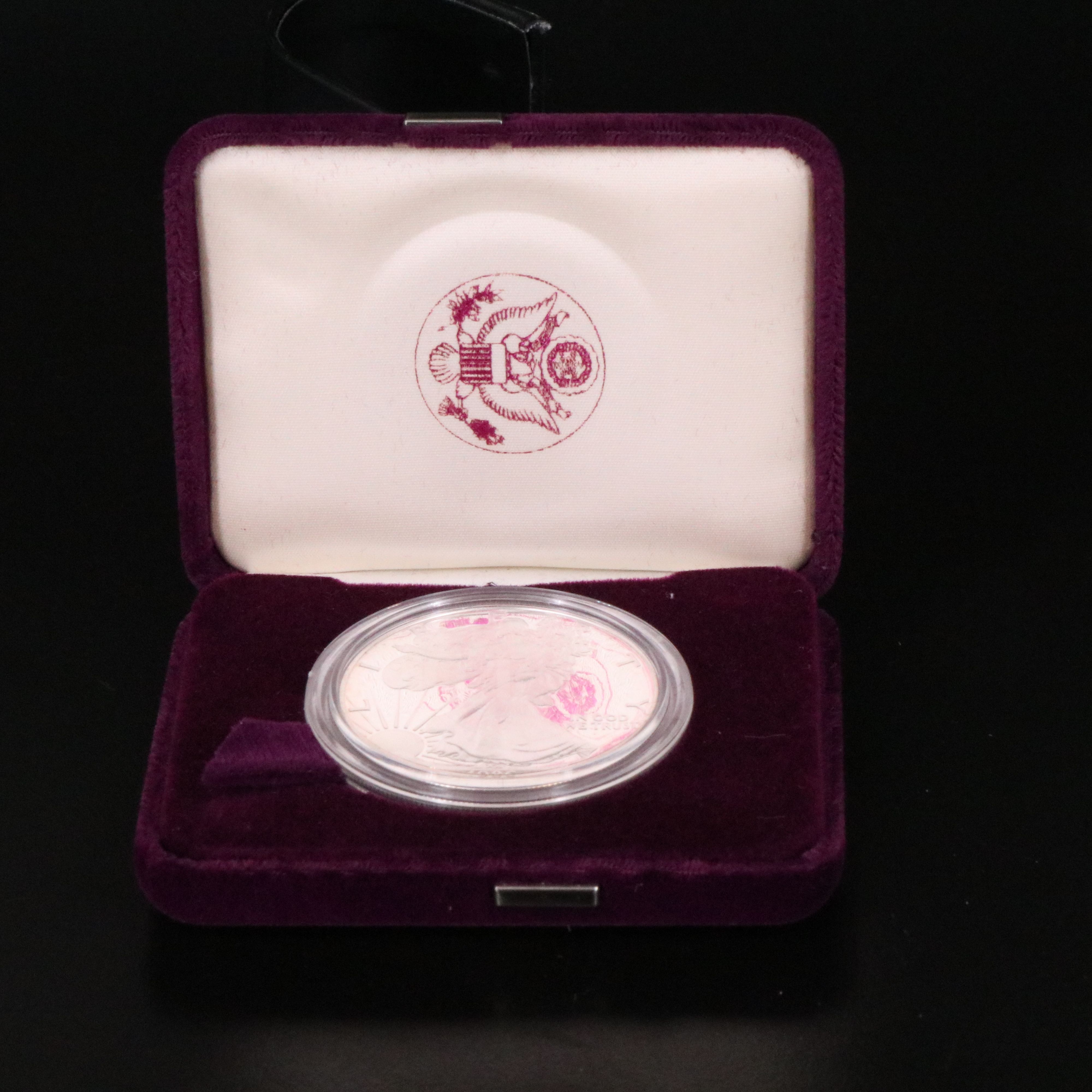 First Year of Issue 1986-S $1 U.S. Silver Eagle Proof Coin