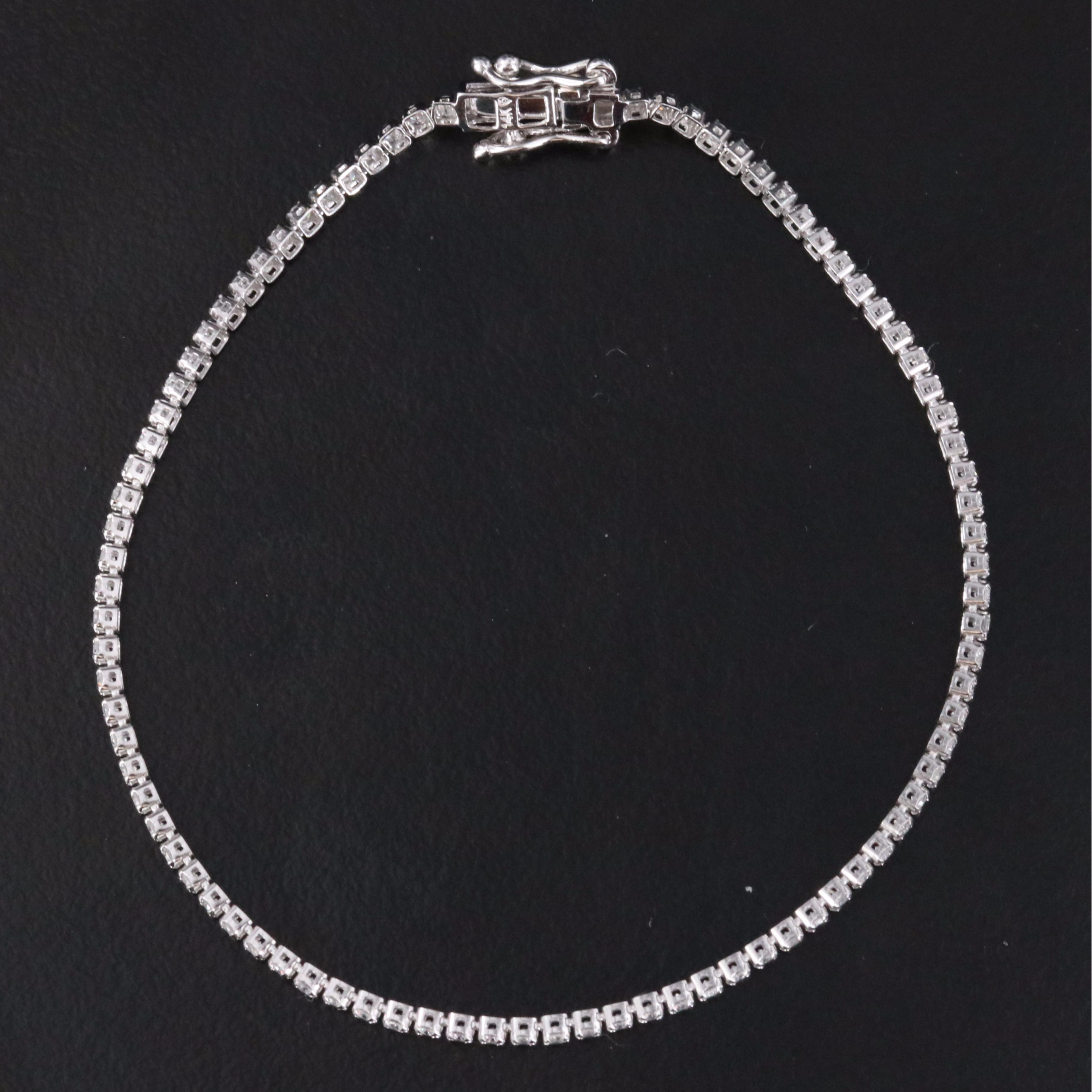 14K 0.90 CTW Diamond Line Bracelet