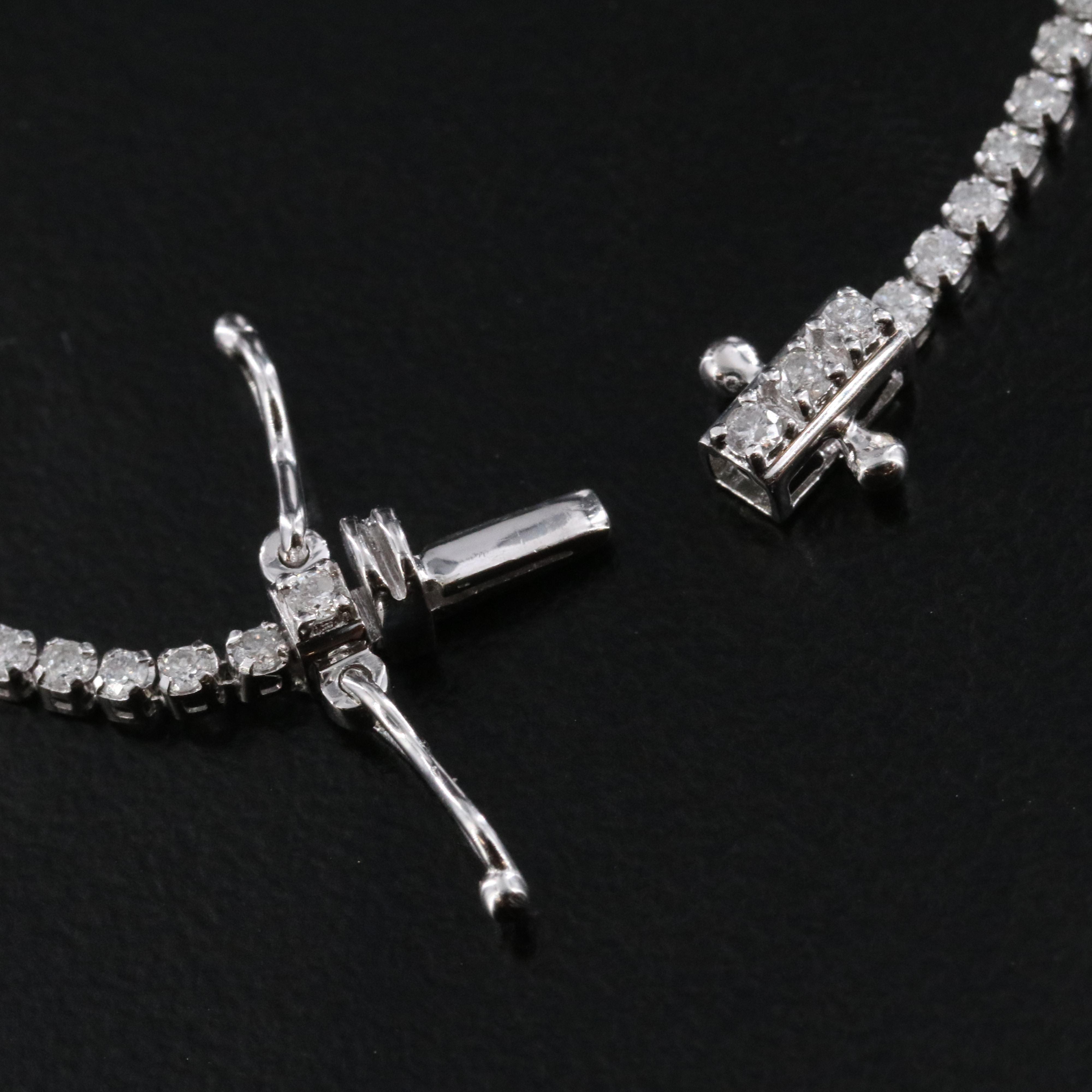 14K 0.90 CTW Diamond Line Bracelet