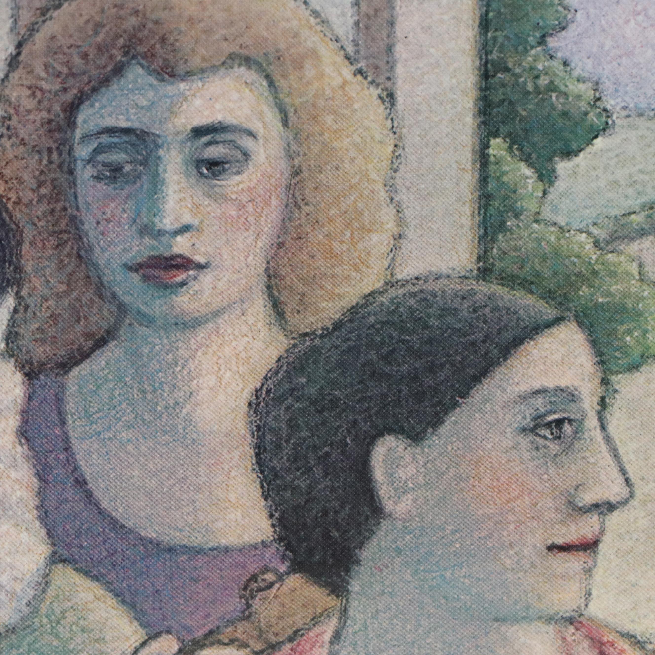 After Margaret Kasahara-Cheatham Offset Lithograph of Noble Scene