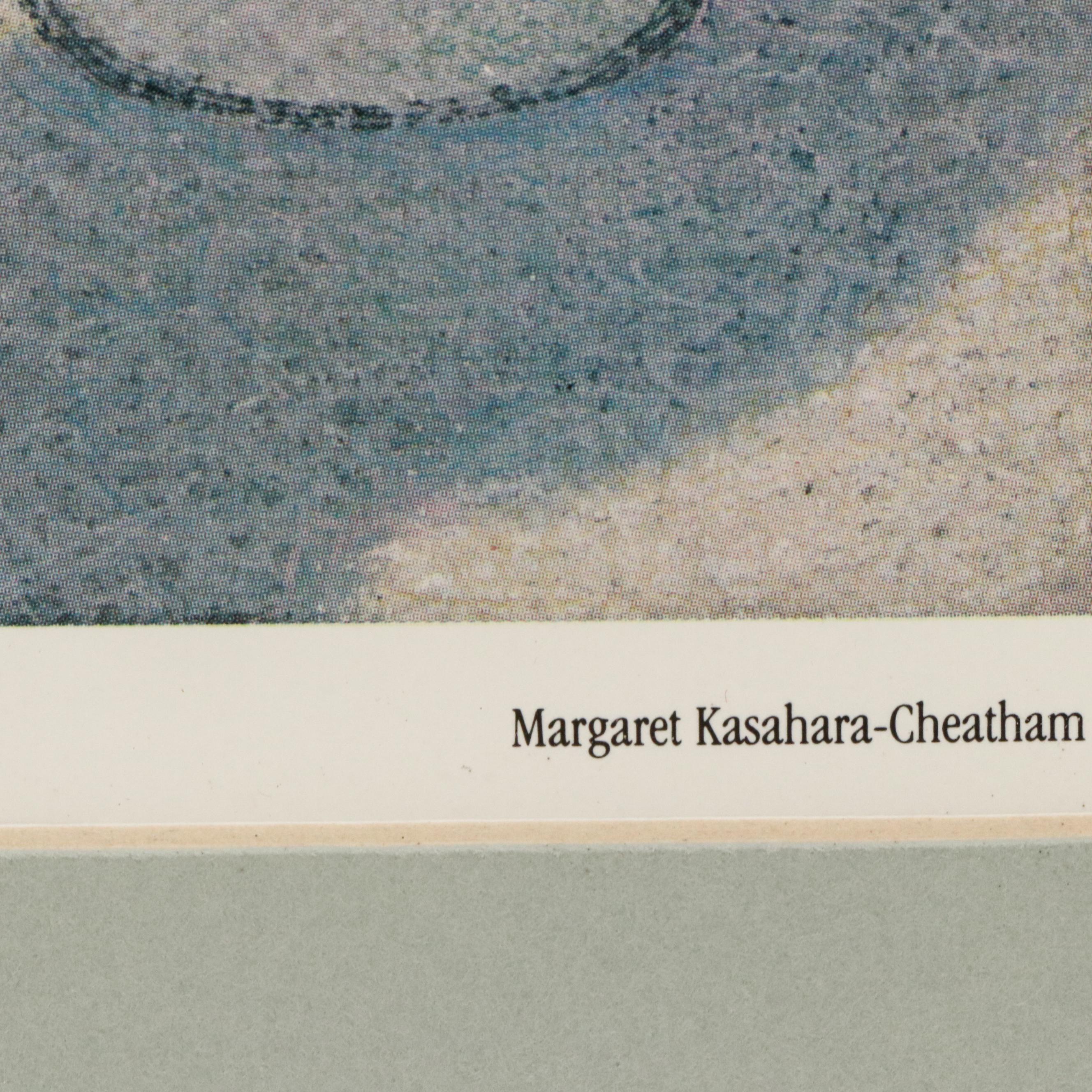 After Margaret Kasahara-Cheatham Offset Lithograph of Noble Scene