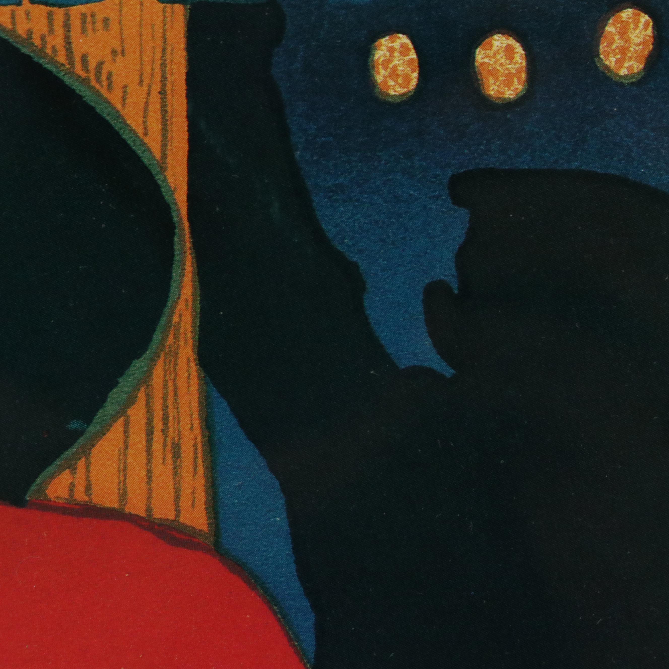 After Lautrec Offset Lithograph "Aristide Bruant at Les Ambassadeurs"