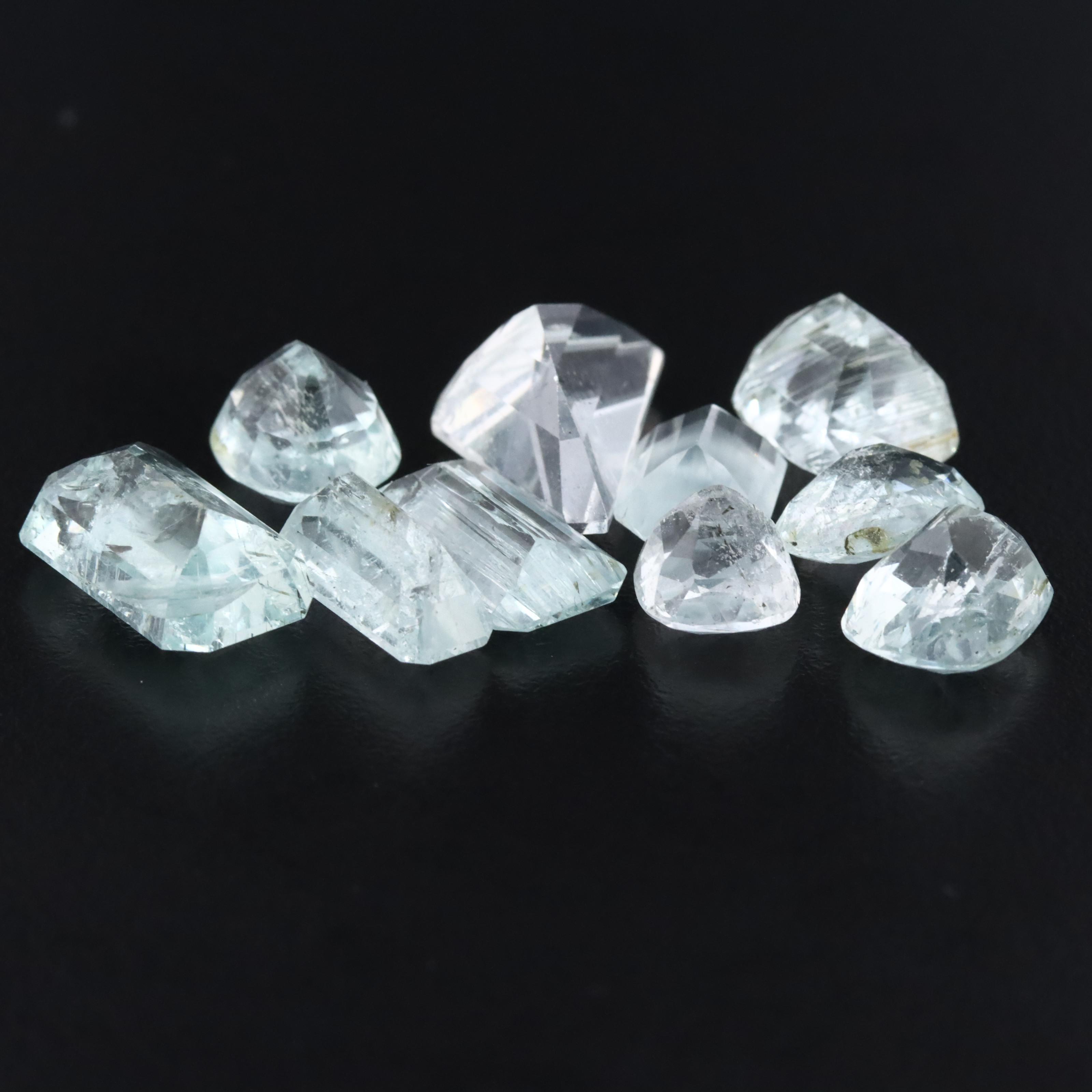 Loose 37.11 CTW Mixed Shape Aquamarines