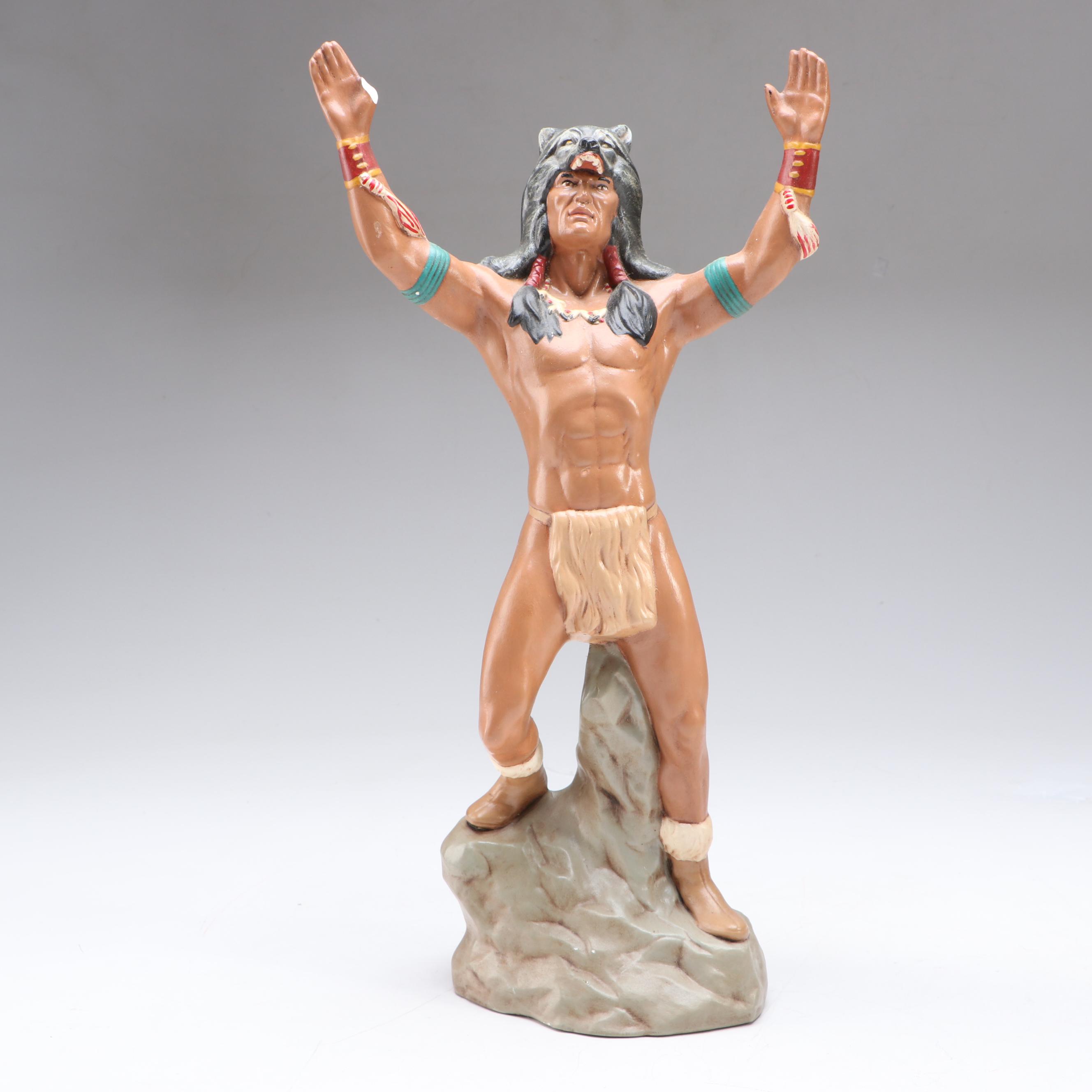 The Hamilton Collection "Spirit of the Golden Eagle" with Praying Wolf Warrior