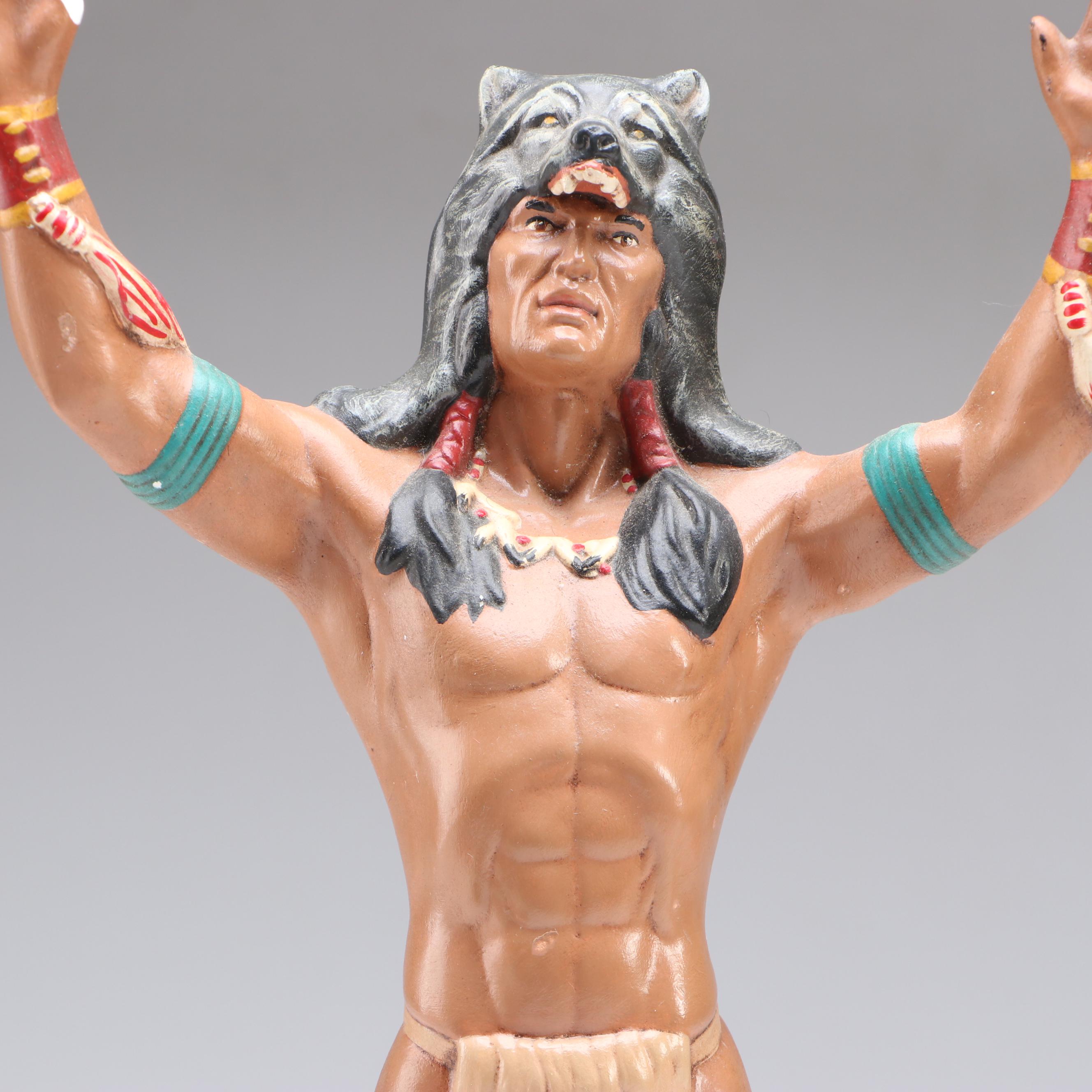 The Hamilton Collection "Spirit of the Golden Eagle" with Praying Wolf Warrior