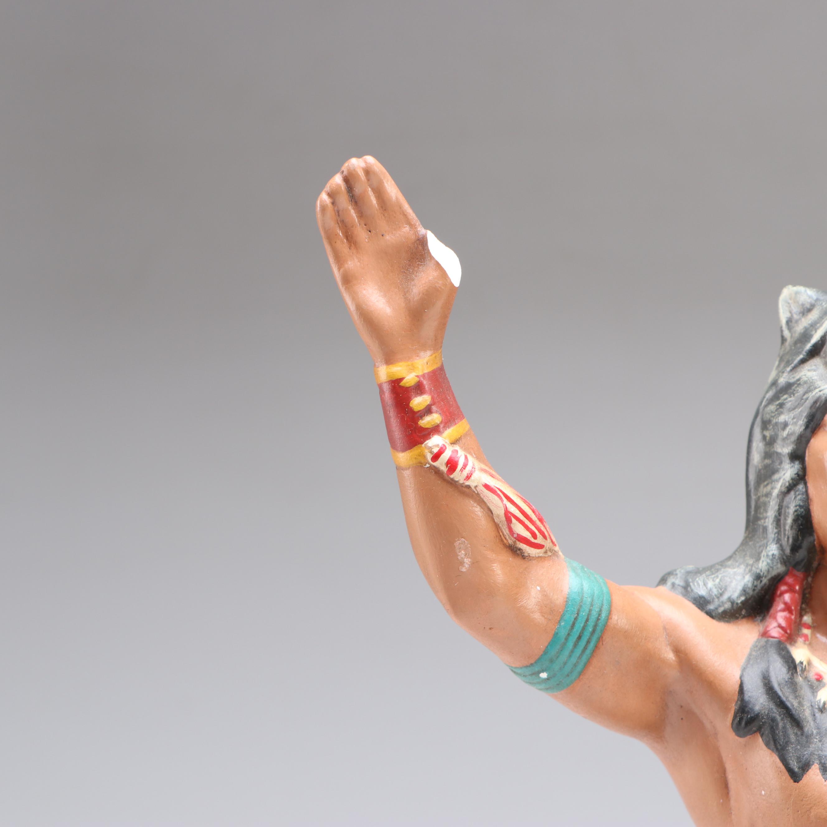 The Hamilton Collection "Spirit of the Golden Eagle" with Praying Wolf Warrior