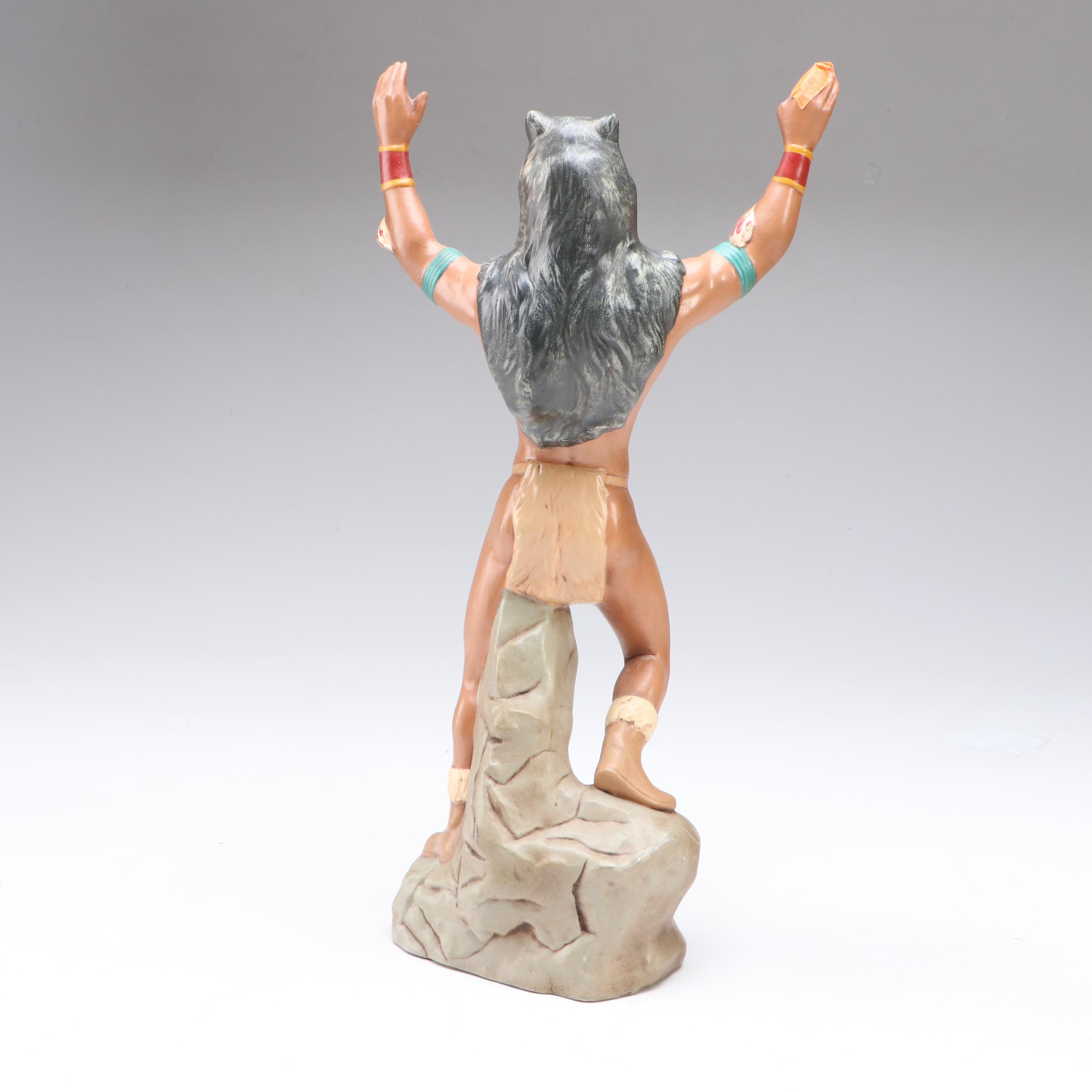 The Hamilton Collection "Spirit of the Golden Eagle" with Praying Wolf Warrior