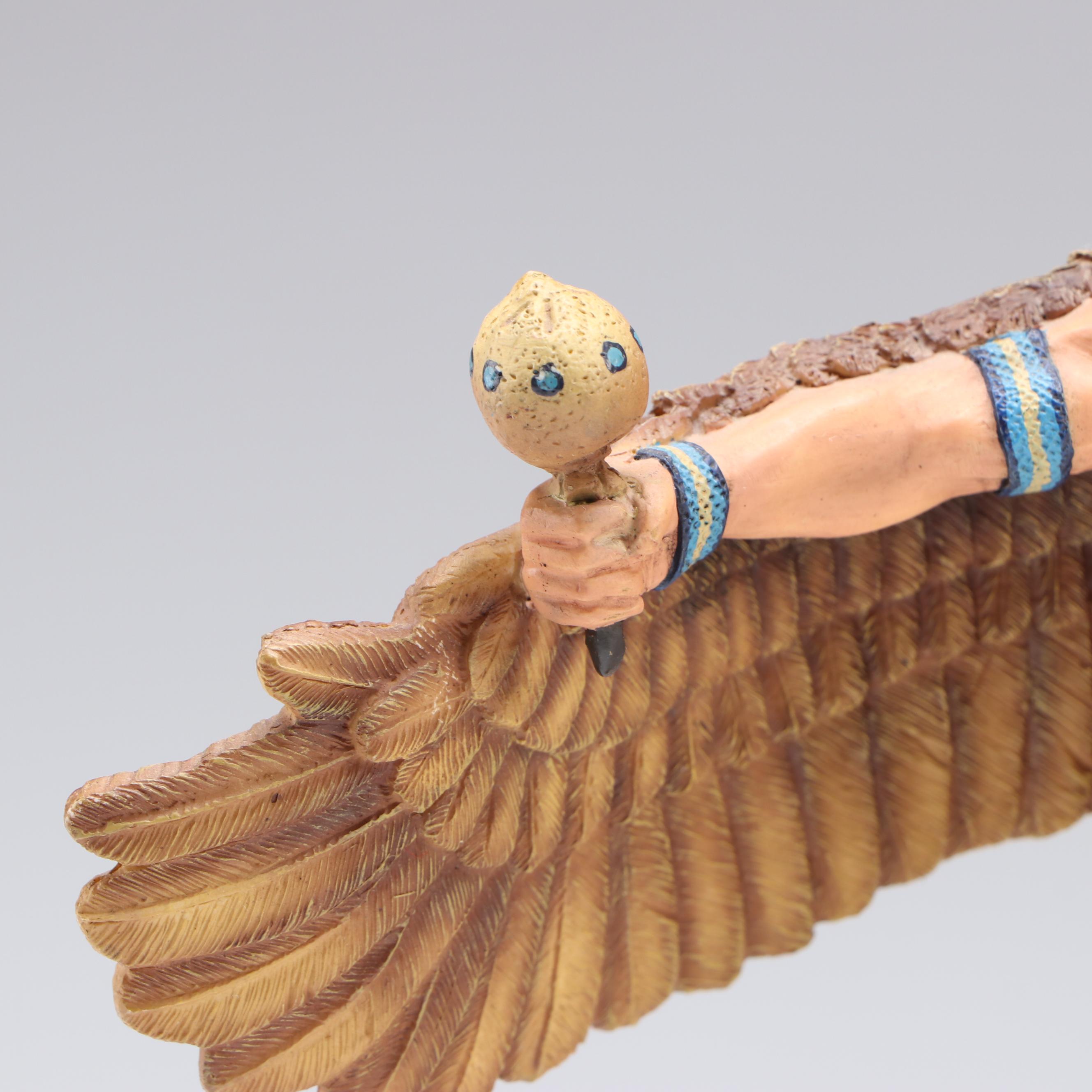 The Hamilton Collection "Spirit of the Golden Eagle" with Praying Wolf Warrior