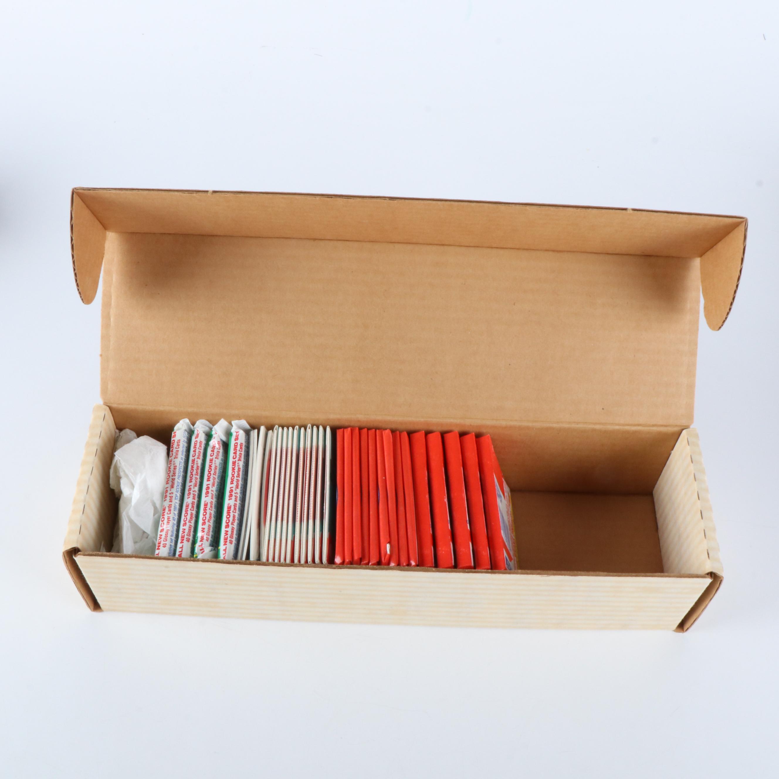 Five Boxes of Baseball Cards, 1970s to 1990s