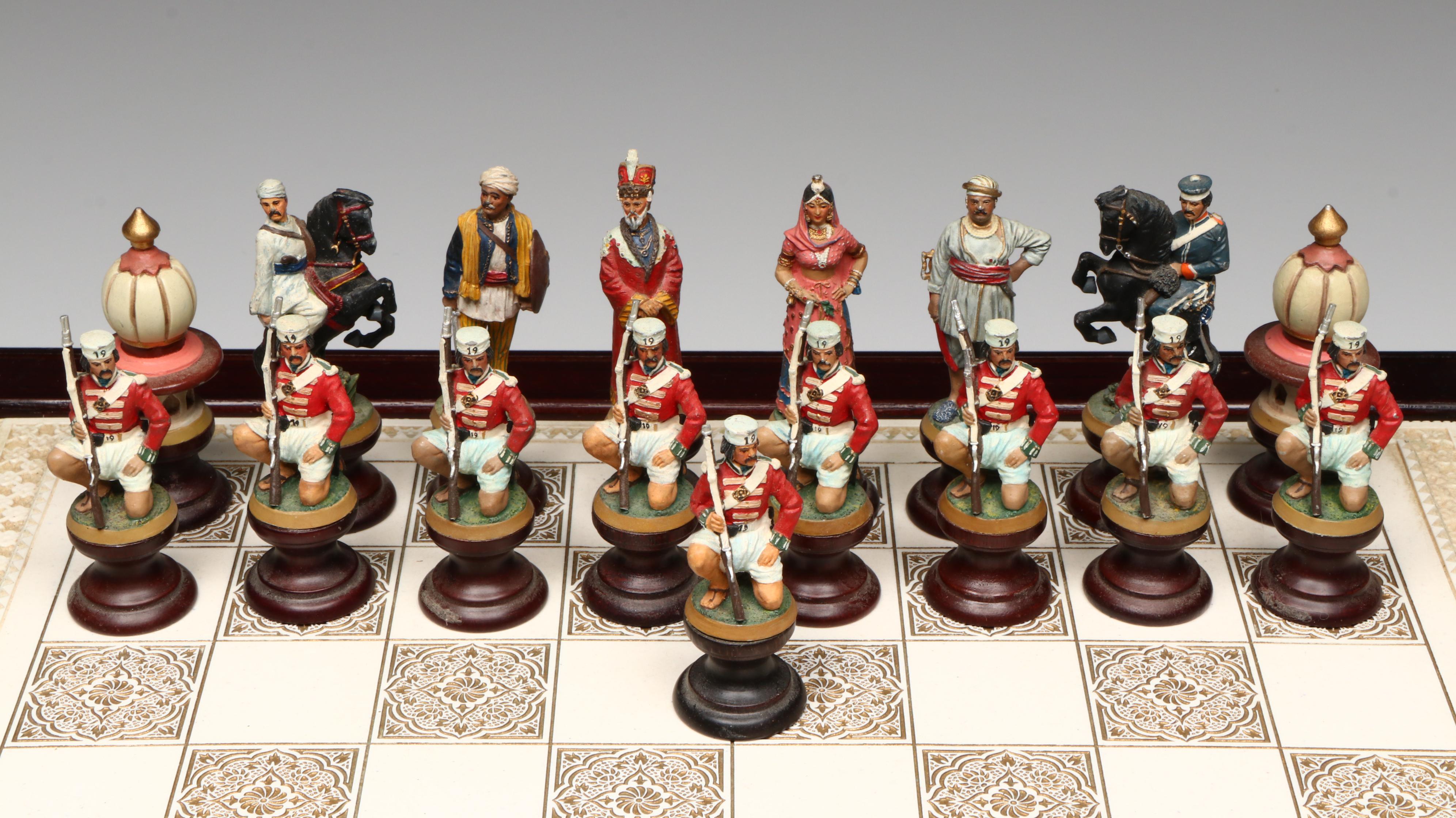 The Franklin Mint "Raj" Chess Set