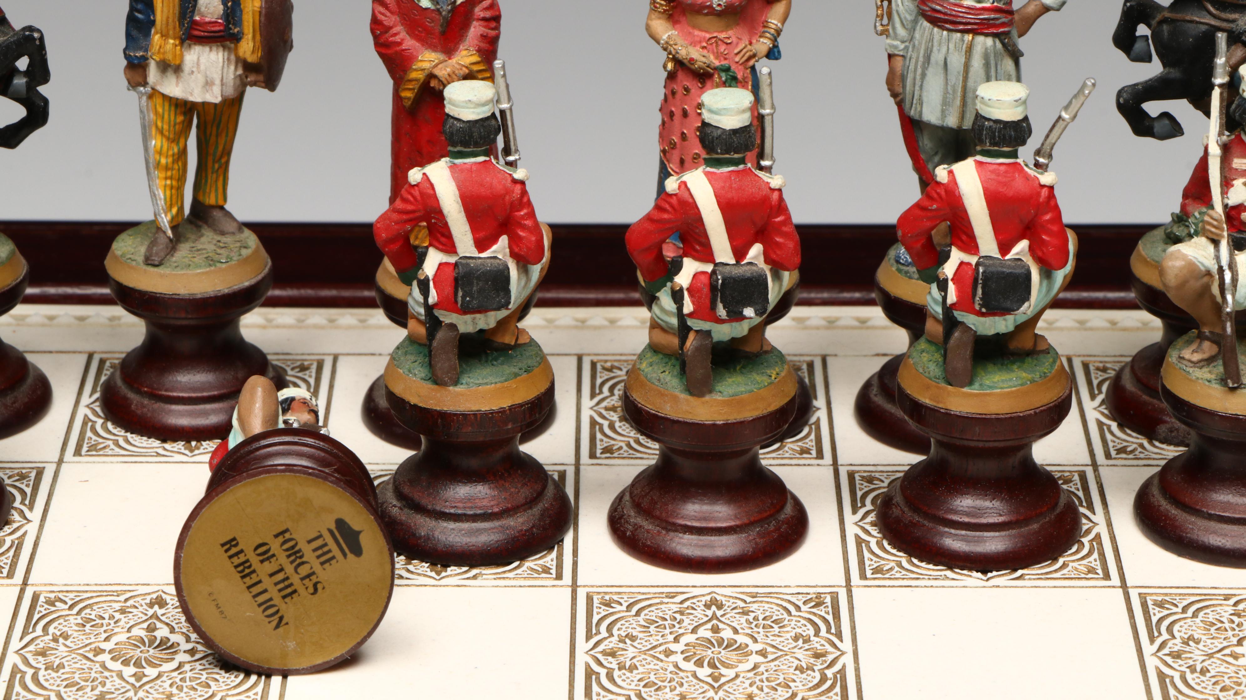 The Franklin Mint "Raj" Chess Set