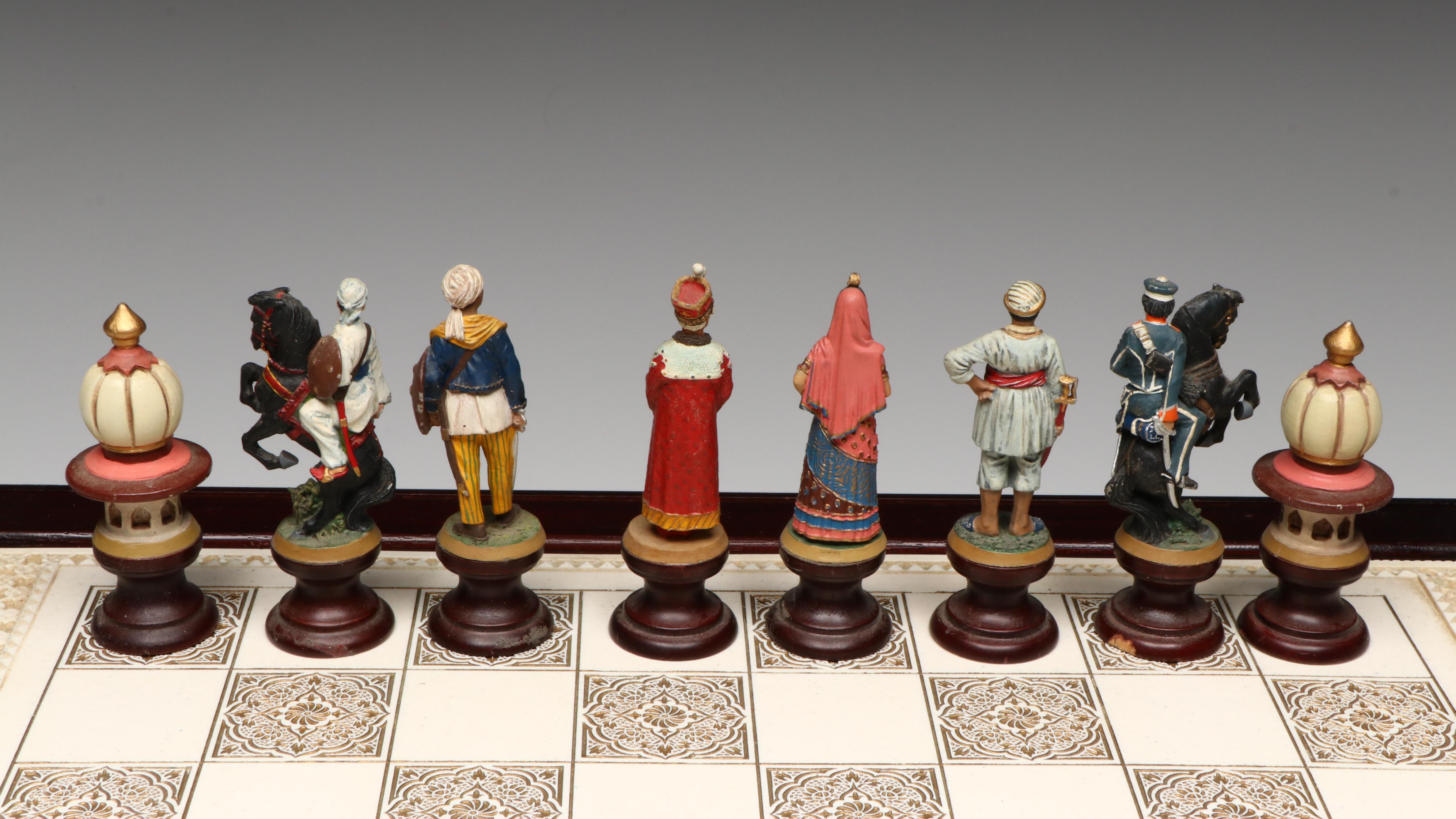The Franklin Mint "Raj" Chess Set