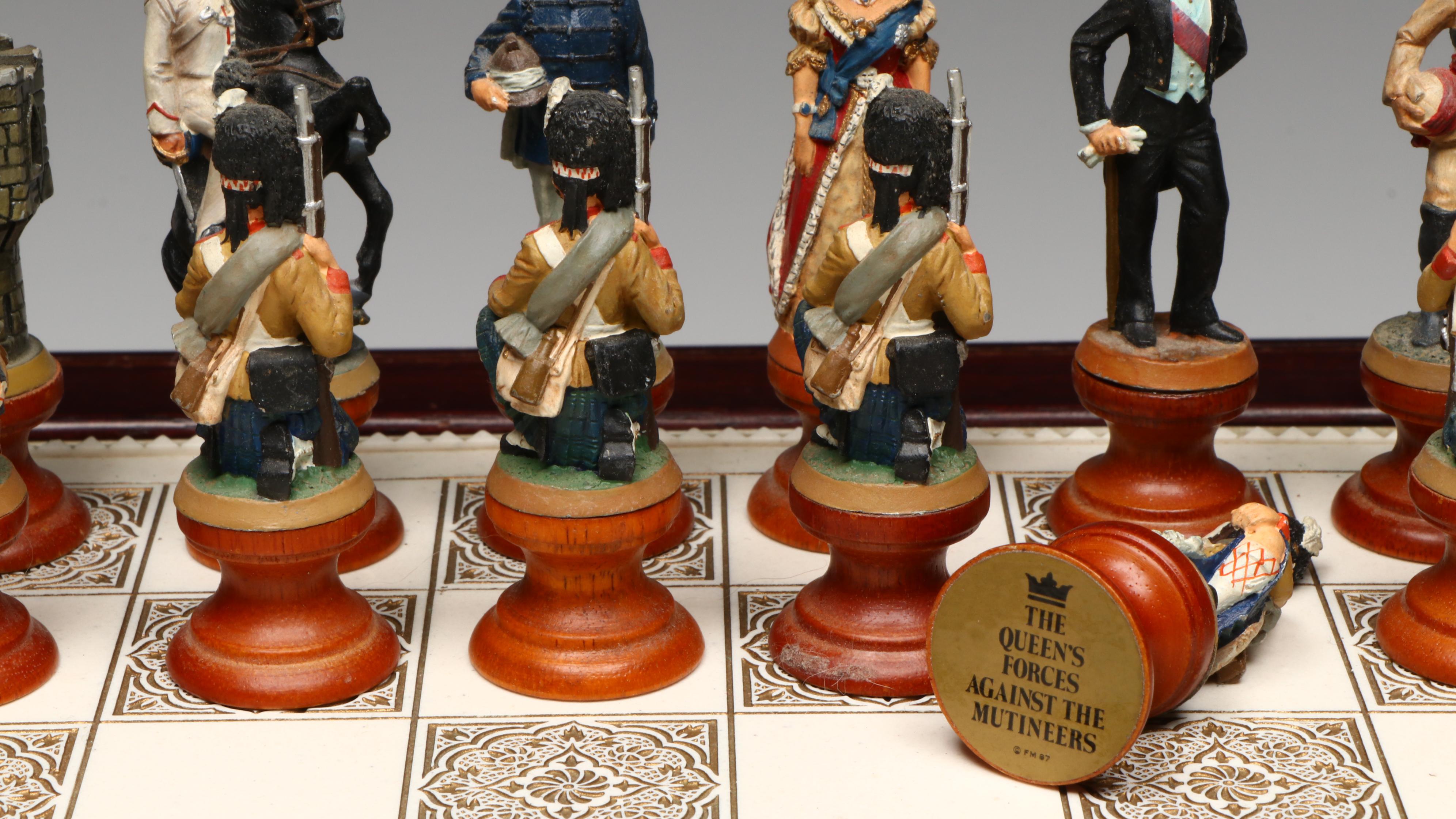 The Franklin Mint "Raj" Chess Set